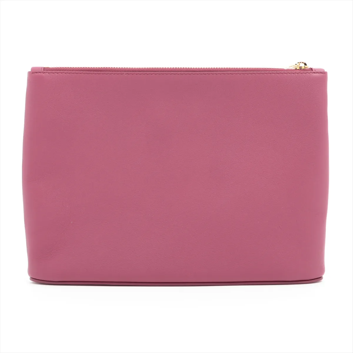 bordeaux leather pouch red — view 2