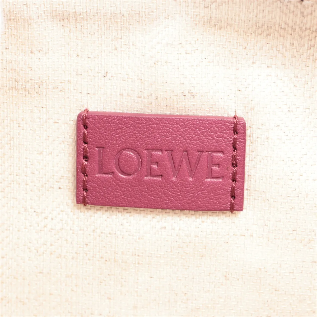 bordeaux leather pouch red — view 4