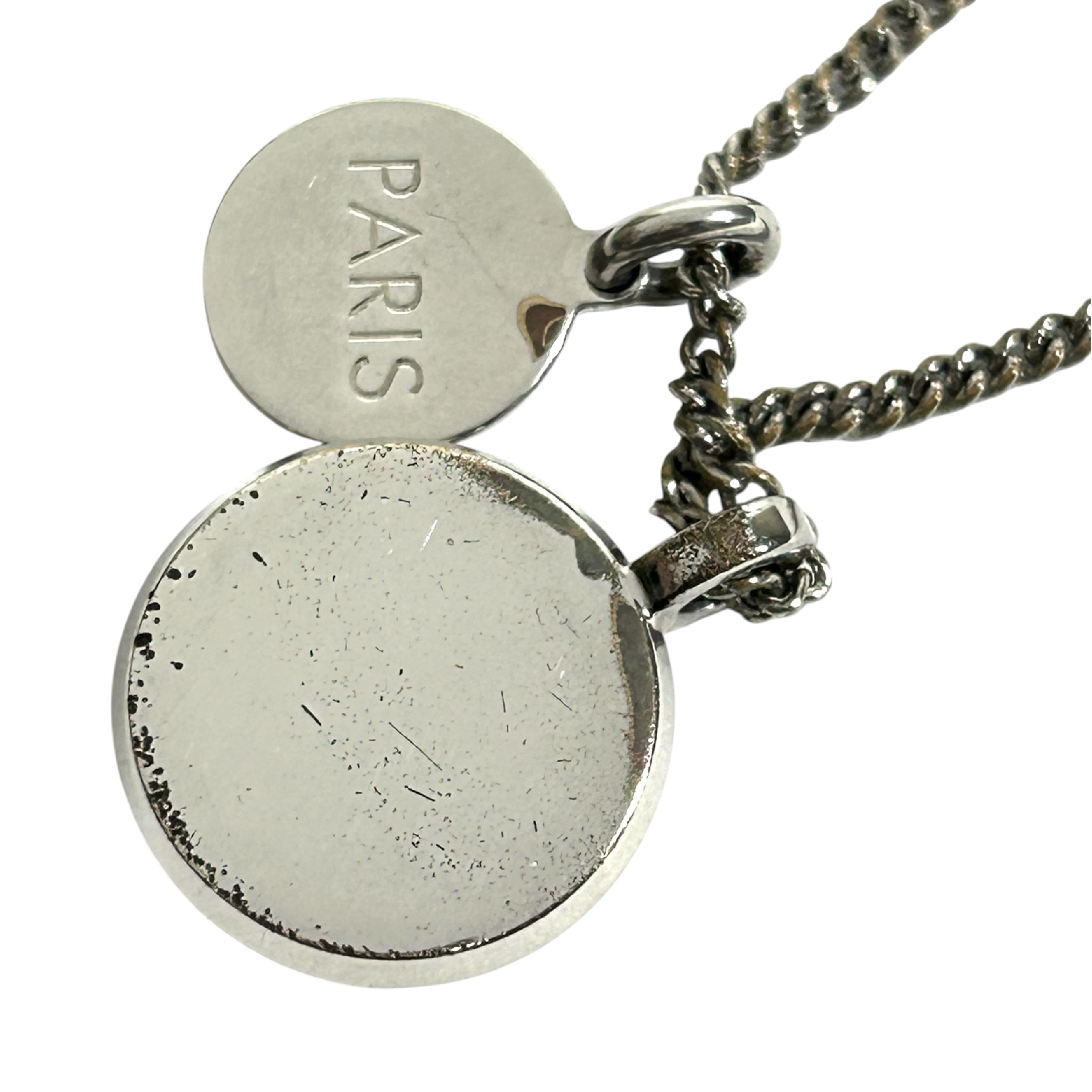 Necklace LV Horn LV Logo 1854 Circle M00044 Total Length 57cm Silver-tone Metal RM0136 Necklace — view 4