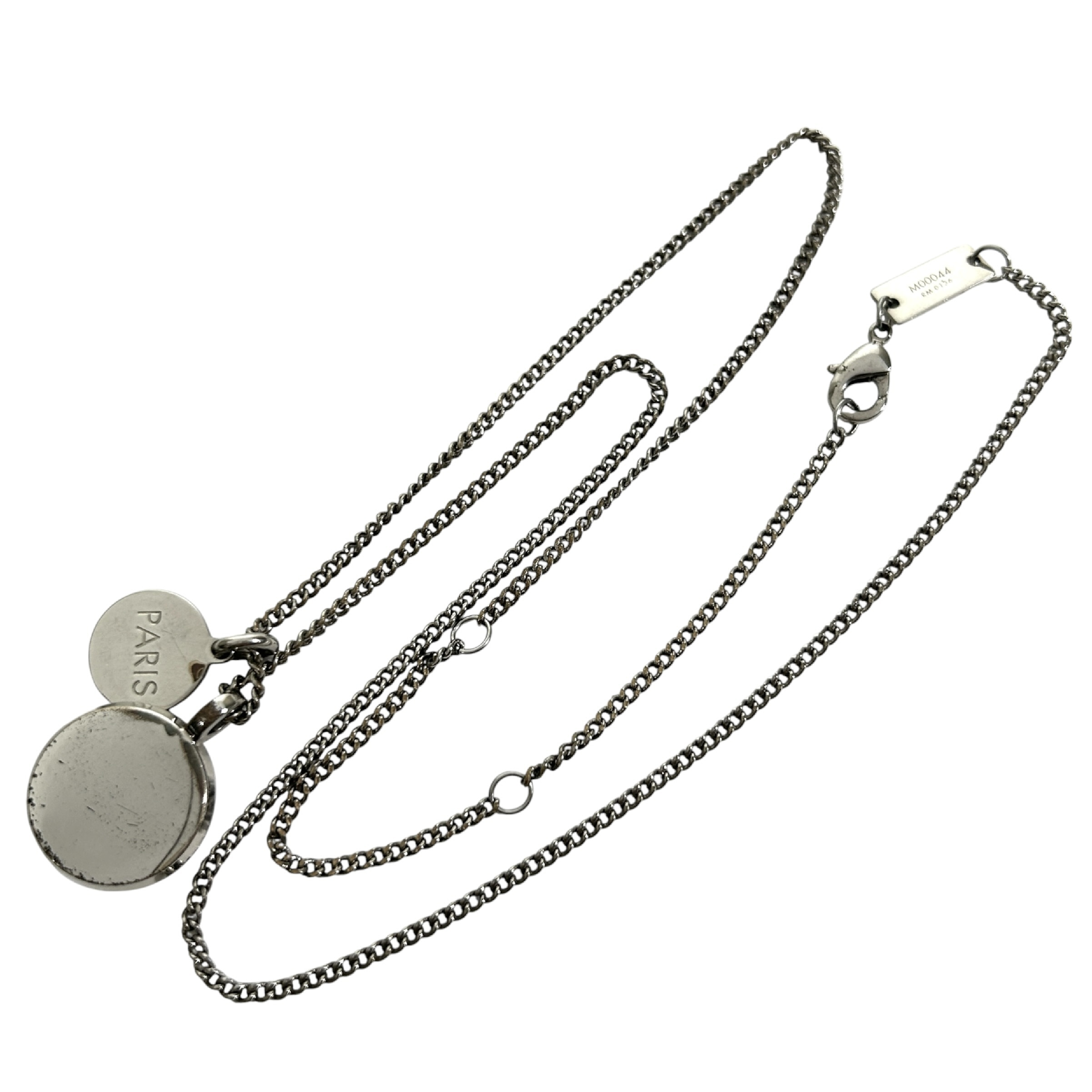 Necklace LV Horn LV Logo 1854 Circle M00044 Total Length 57cm Silver-tone Metal RM0136 Necklace — view 5