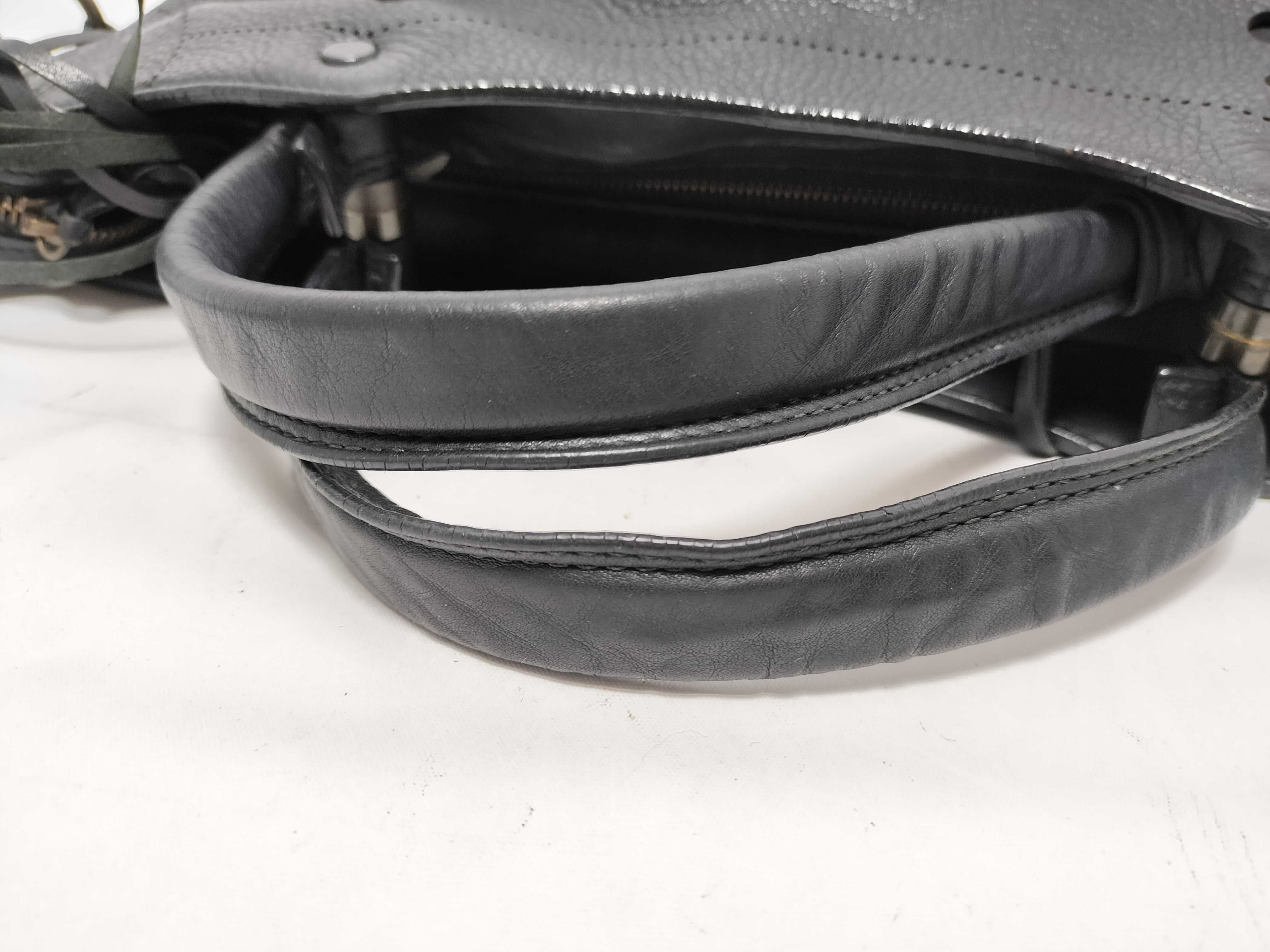 Blackout City Leather 2-Way Handbag, Black, 443514 (Handbag) — view 4