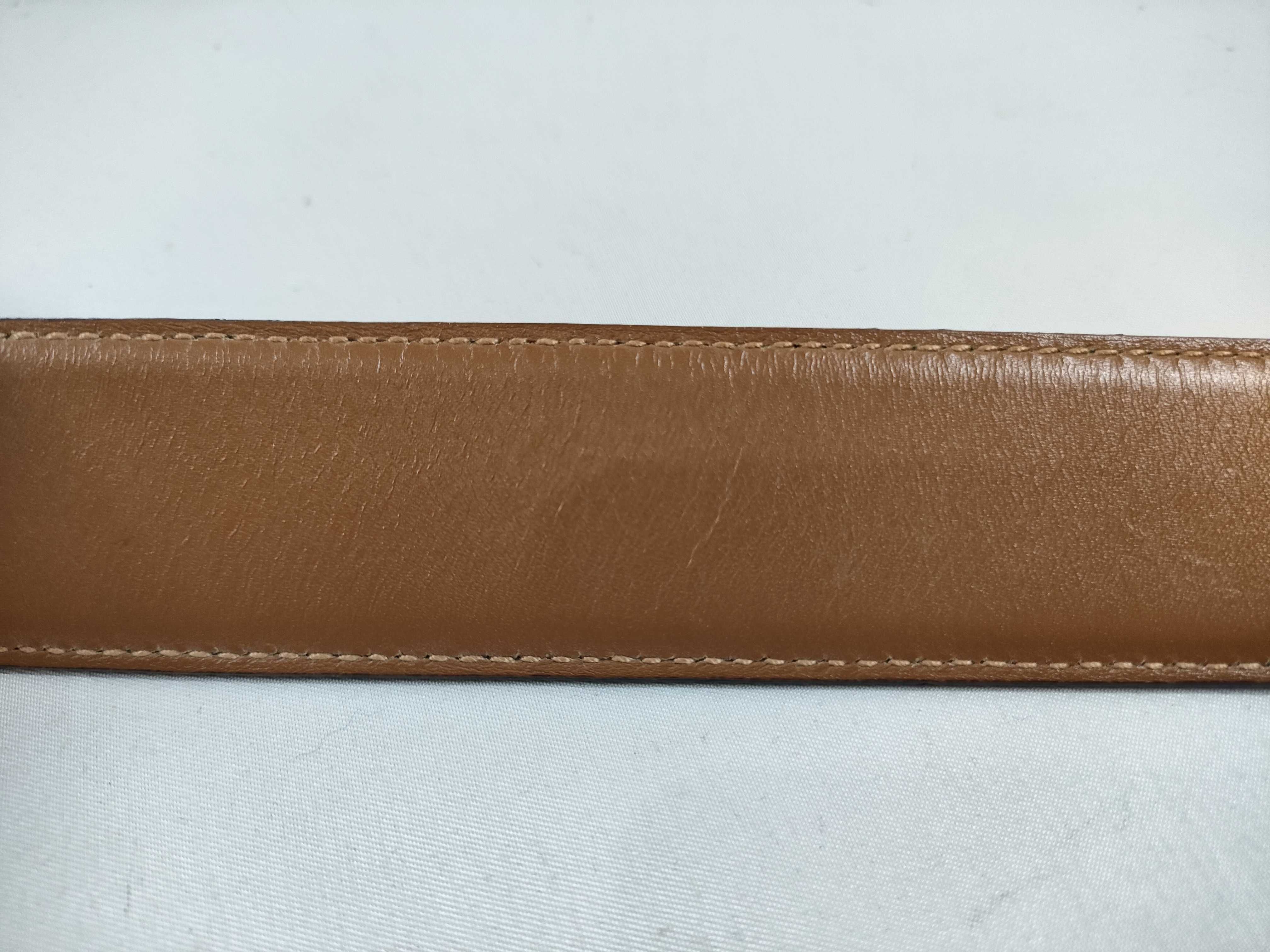 G-buckle reversible leather belt — view 7