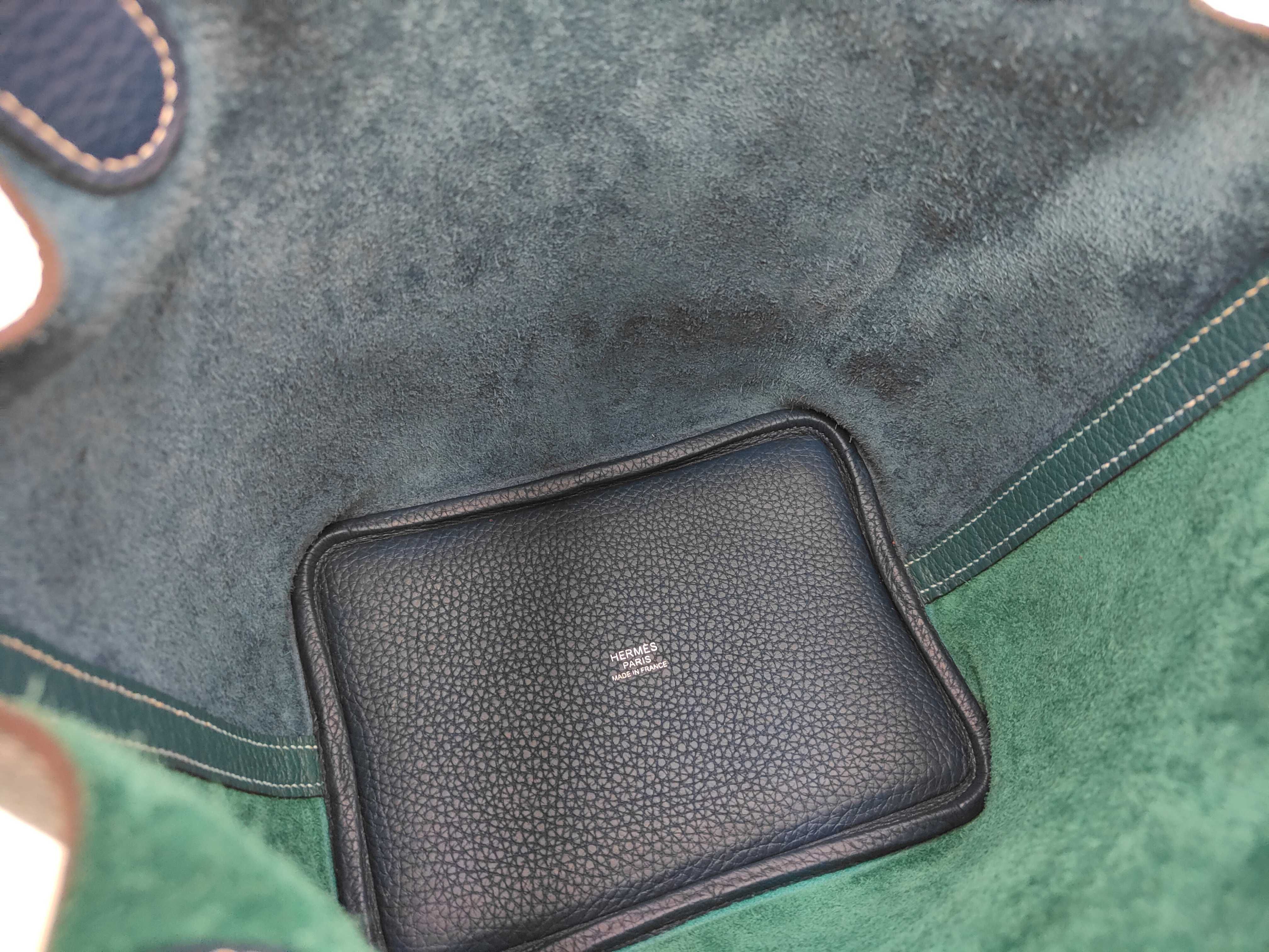 Picotin Lock PM Casaque/Blue Stamped Y Handbag — view 8