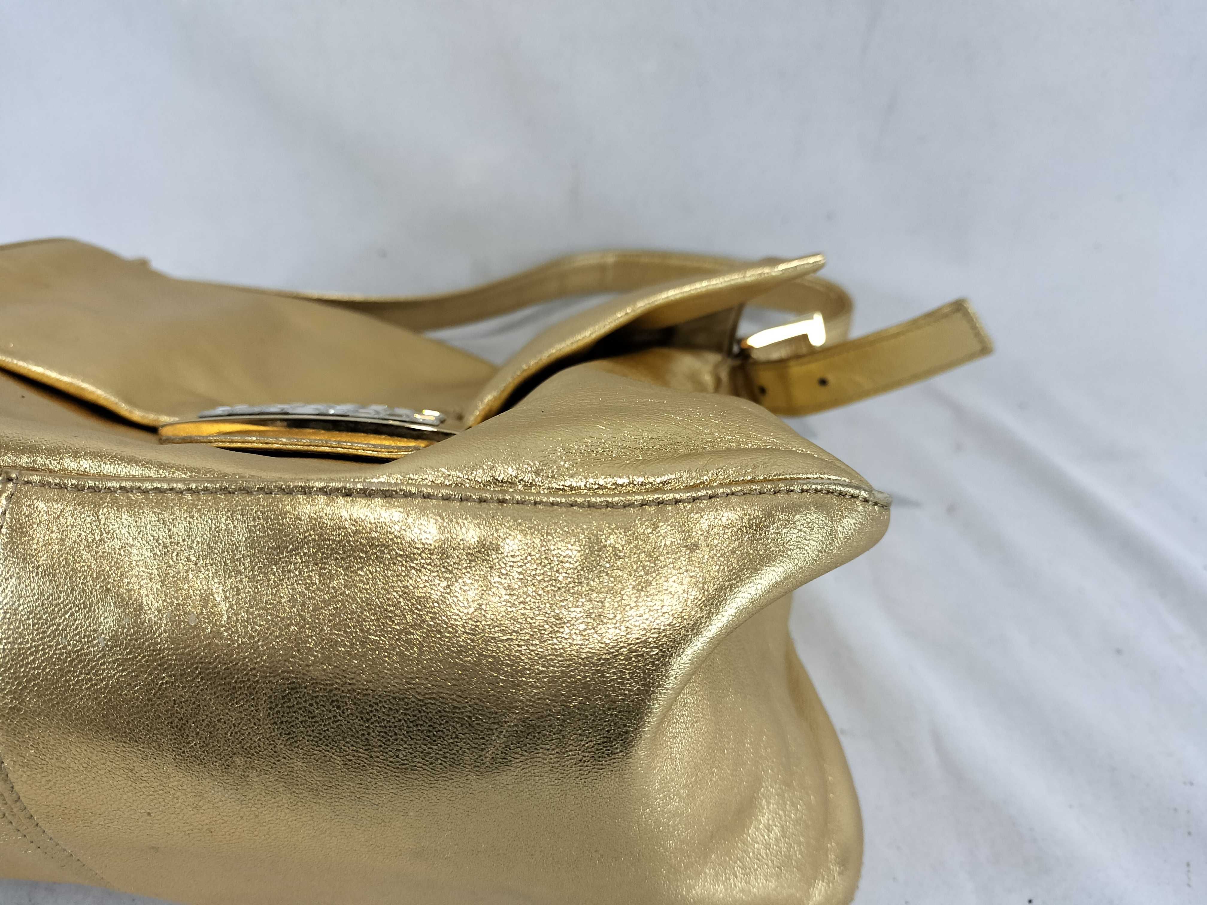 Mamma Bucket/One-Shoulder Bag/Light Stone/Metallic/Gold Handbag — view 7