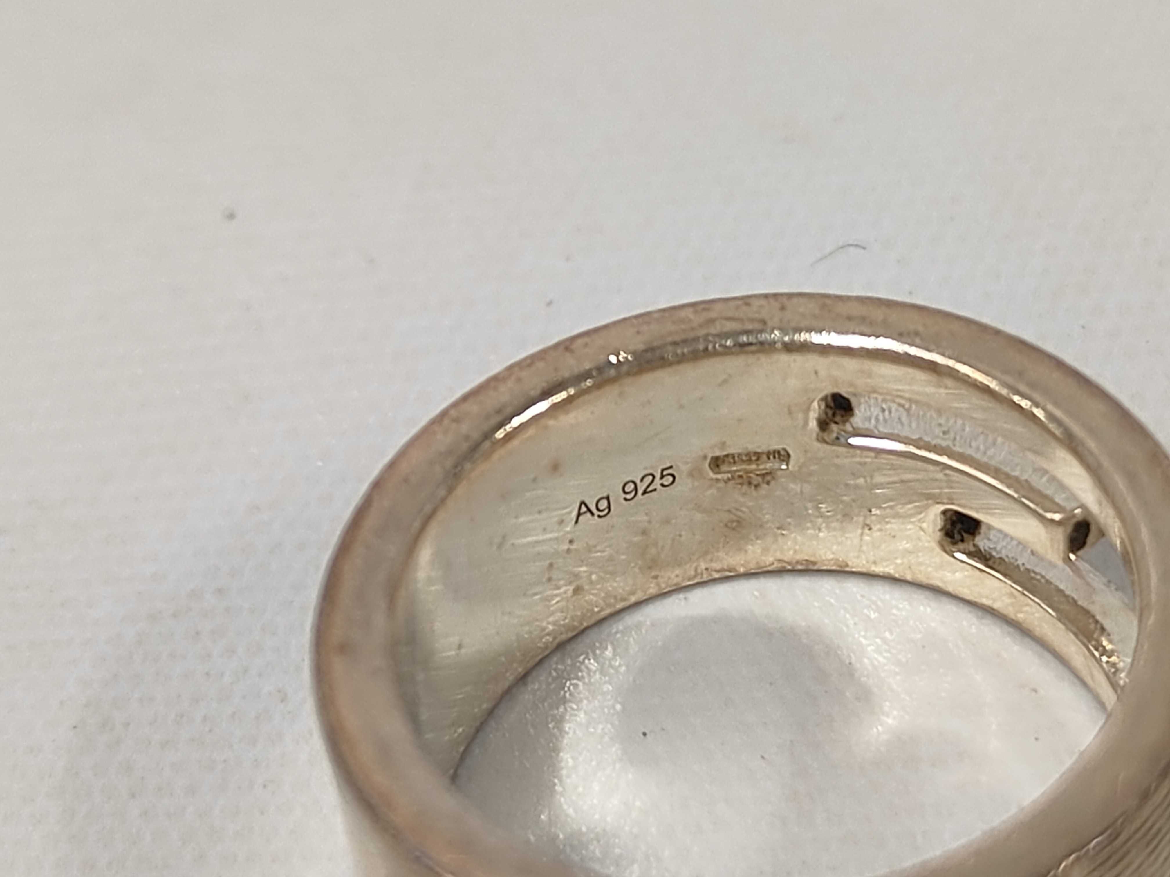 Branded Cutout G Sterling Silver 925 Ring — view 7