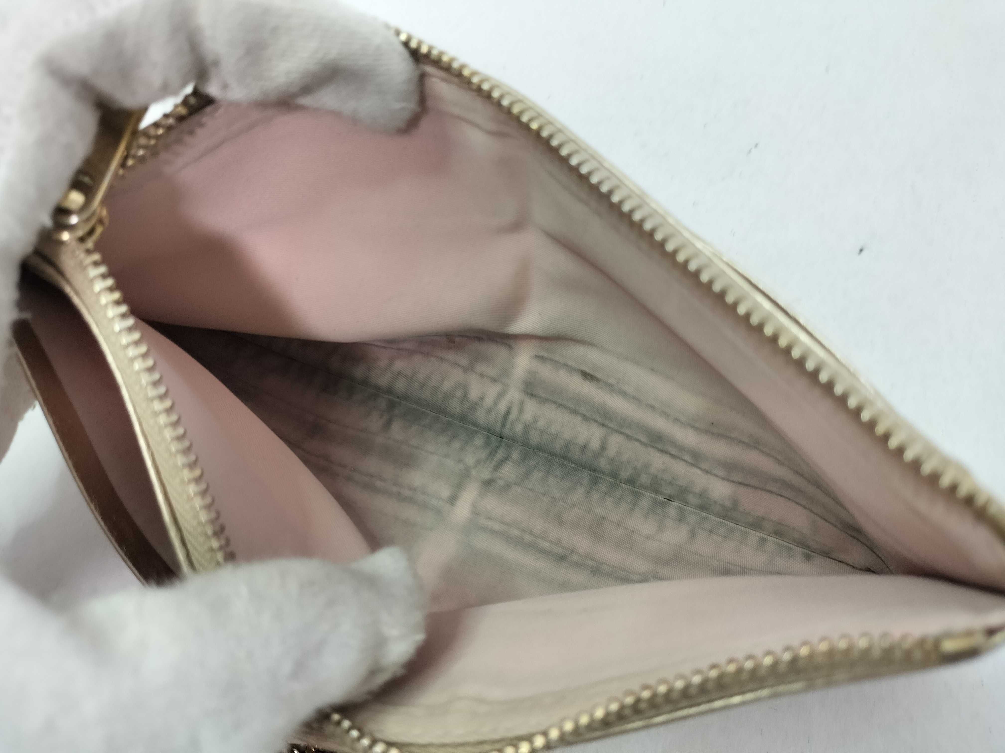 Lady Dior Christian Miss Cannage Leather Chain Shoulder Bag Gold Clutch Bag — view 13