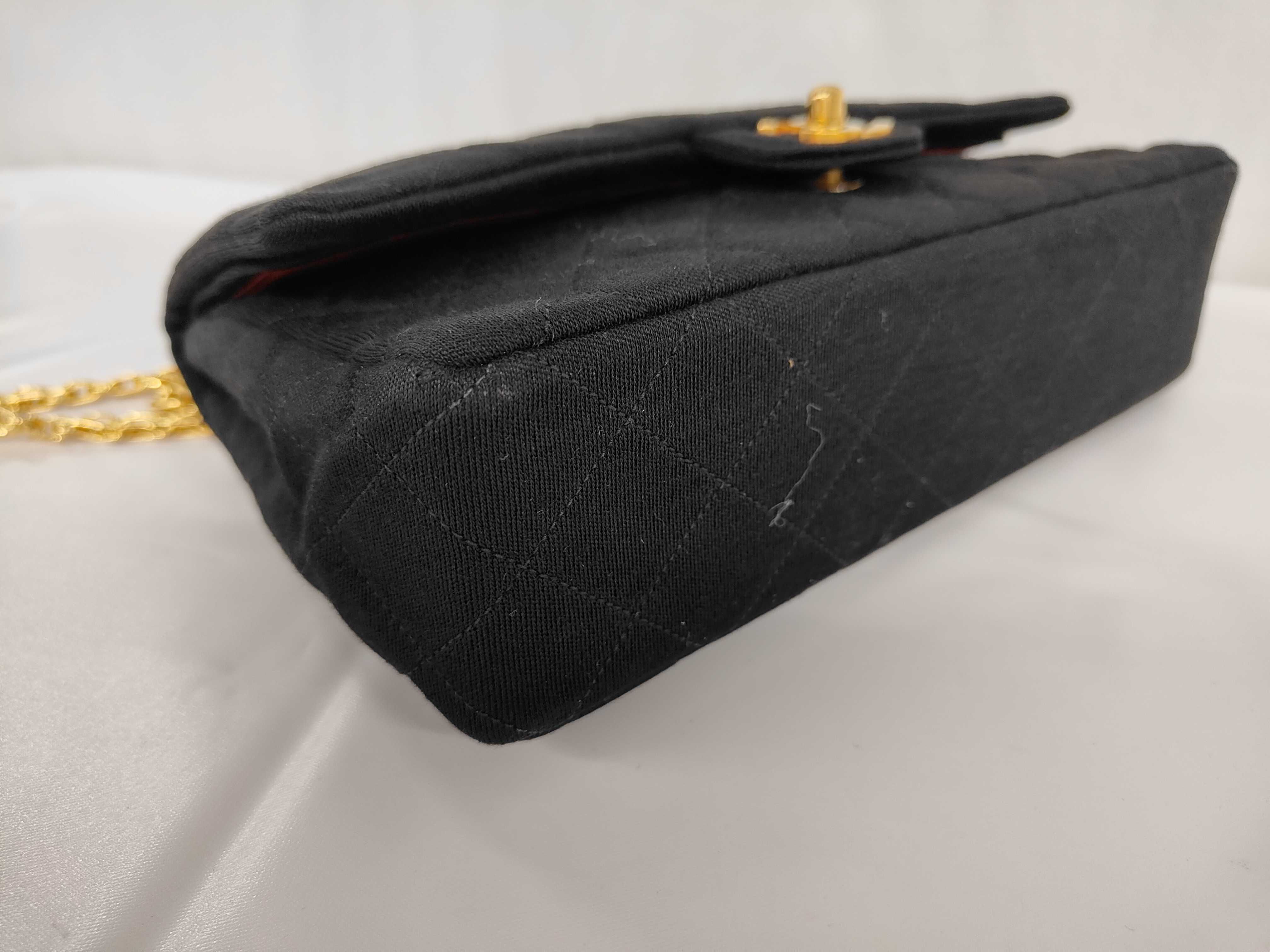Matelassé Double Flap 23 Cotton x Jersey Chain Shoulder Bag — view 7