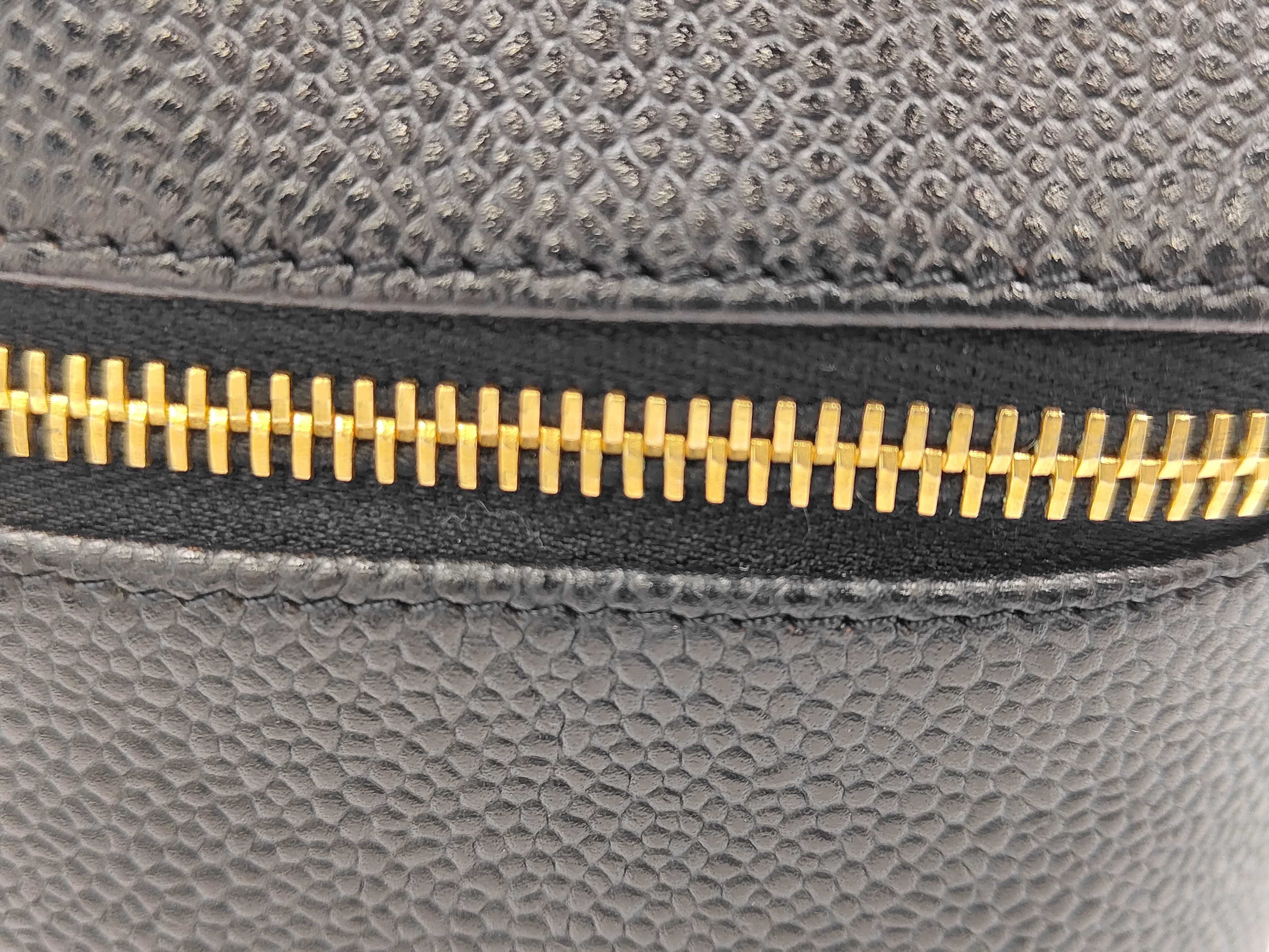 Coco Mark Caviar Skin Vanity Bag, Black with Gold Hardware, Serial Number 6641410 — view 5