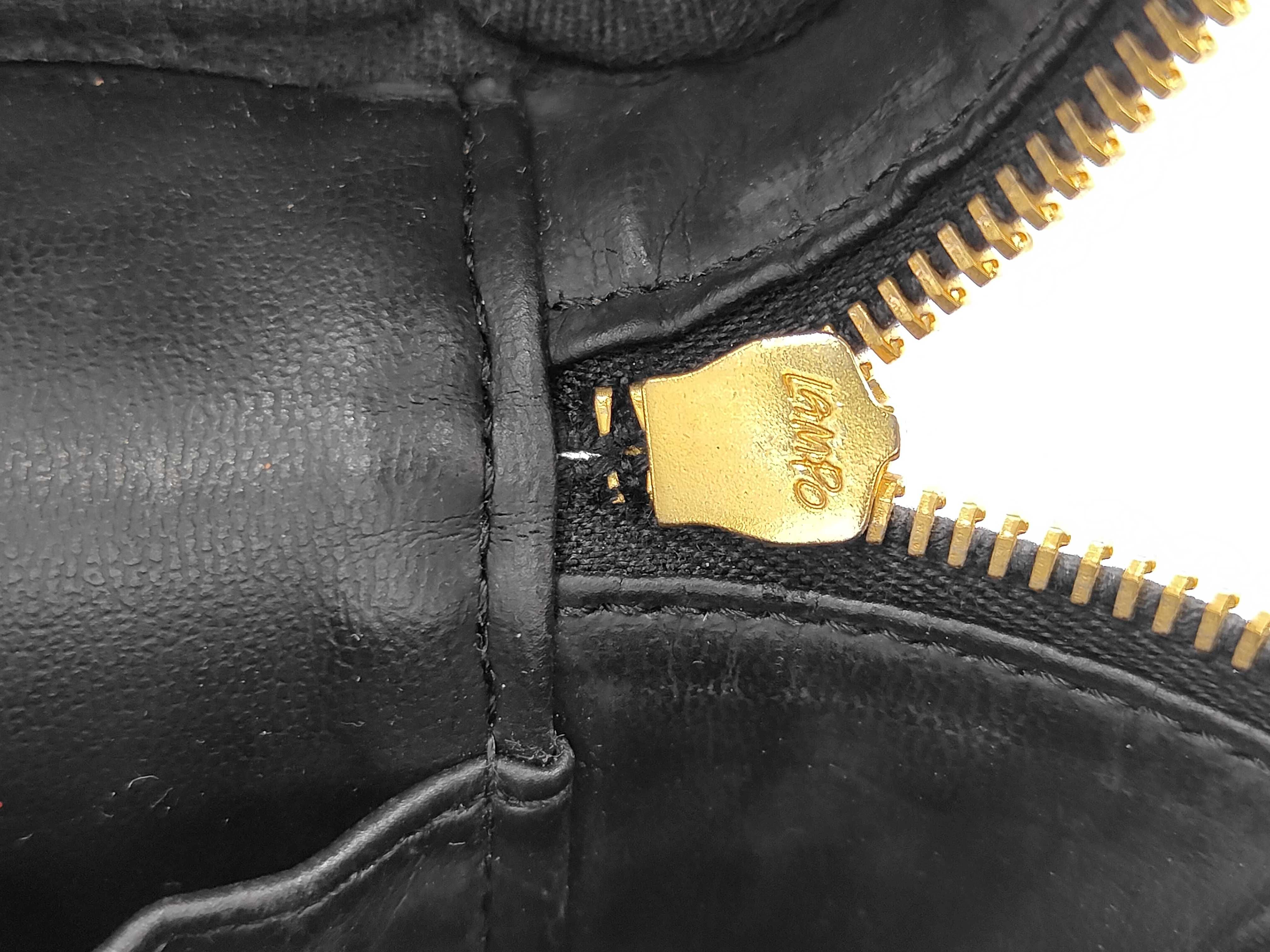 Coco Mark Caviar Skin Vanity Bag, Black with Gold Hardware, Serial Number 6641410 — view 9