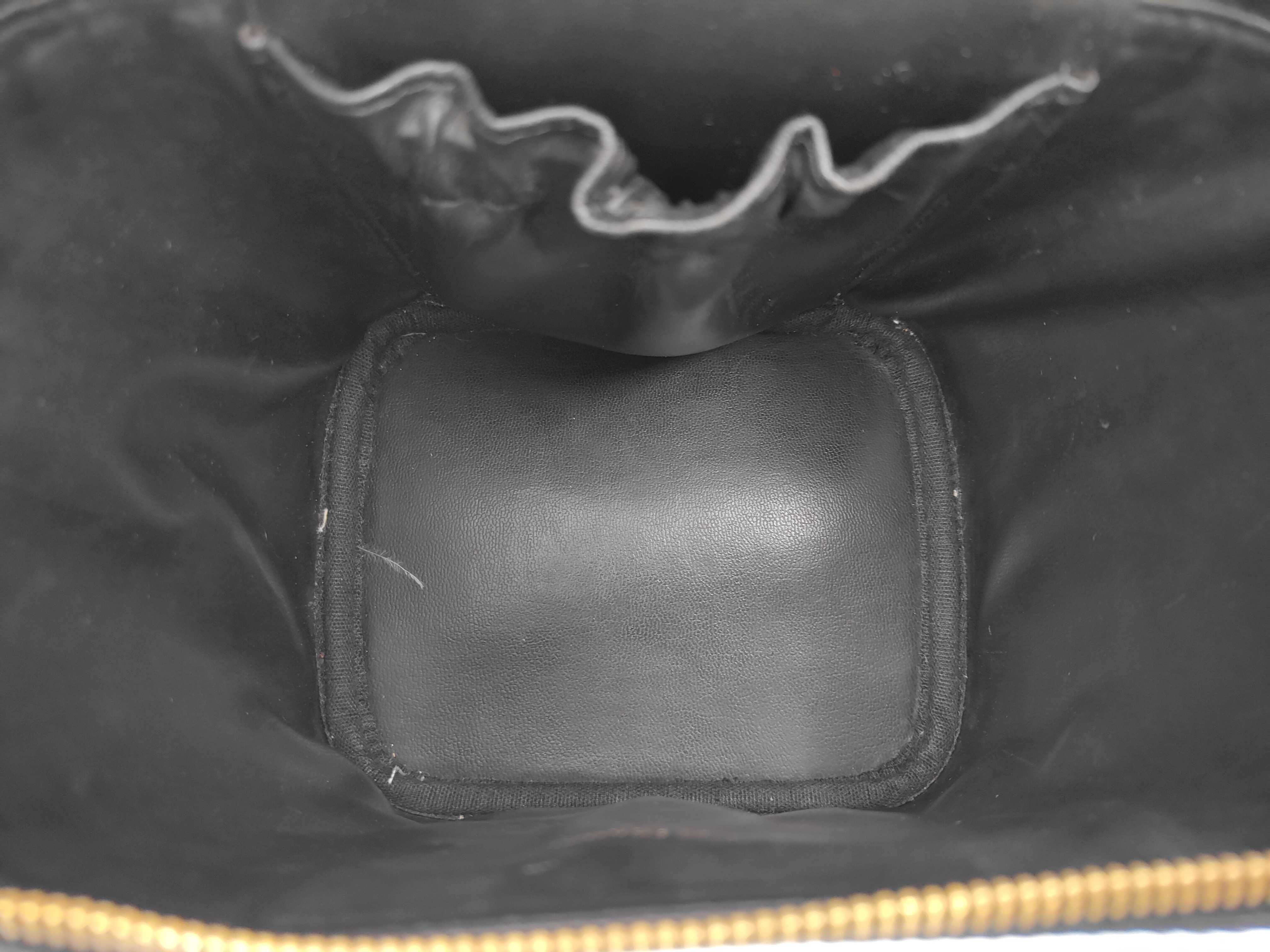 Coco Mark Caviar Skin Vanity Bag, Black with Gold Hardware, Serial Number 6641410 — view 10