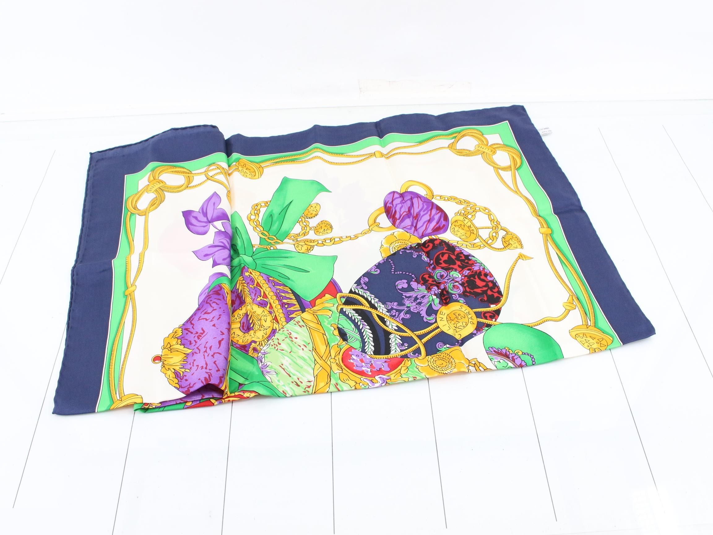 100% Silk Scarf with Tag — view 3