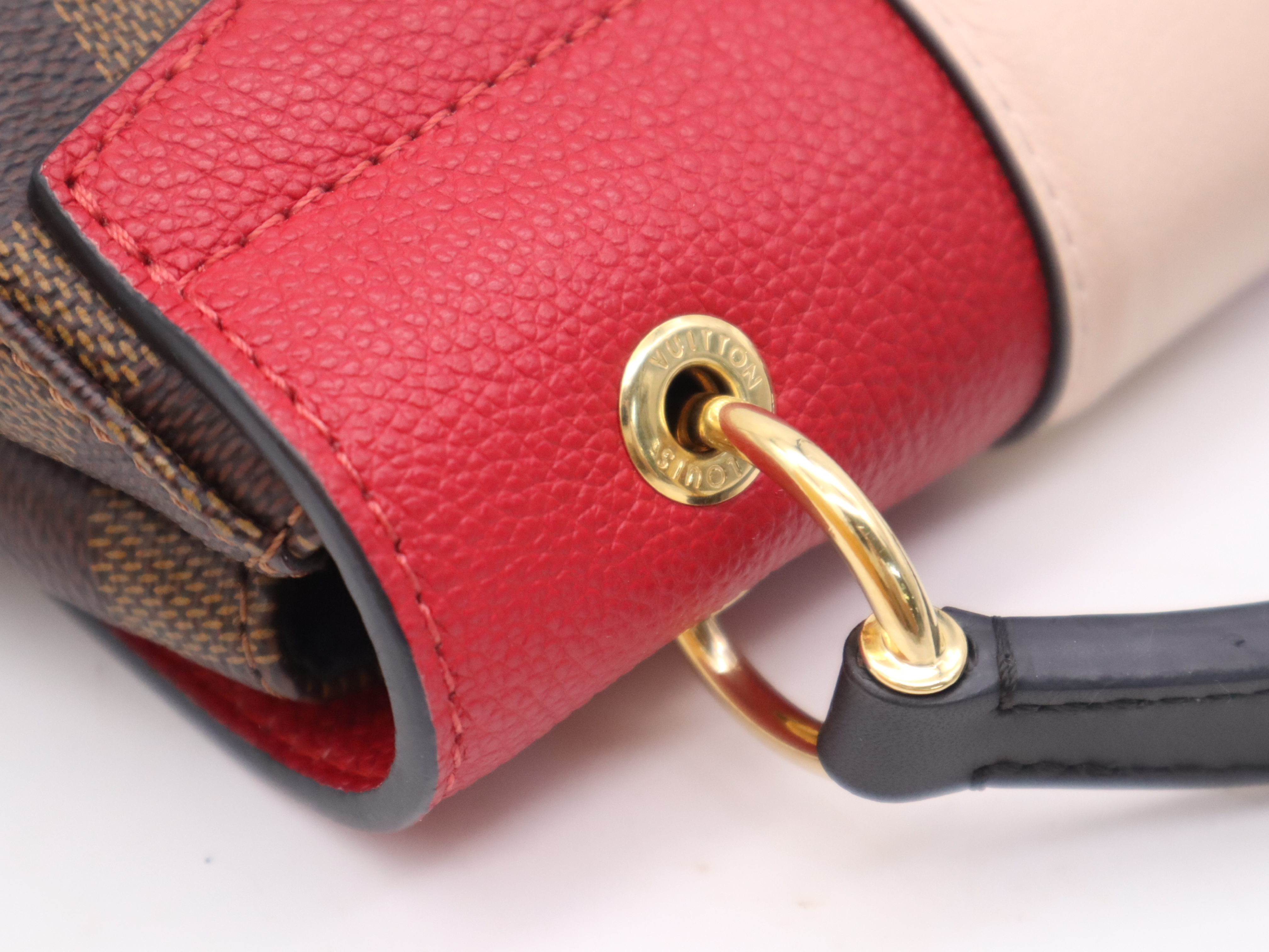 N40104 Damier Crampton Backpack Cerise, with 2 shoulder straps, box, and dust bag. RFID detected. Handbag. — view 7