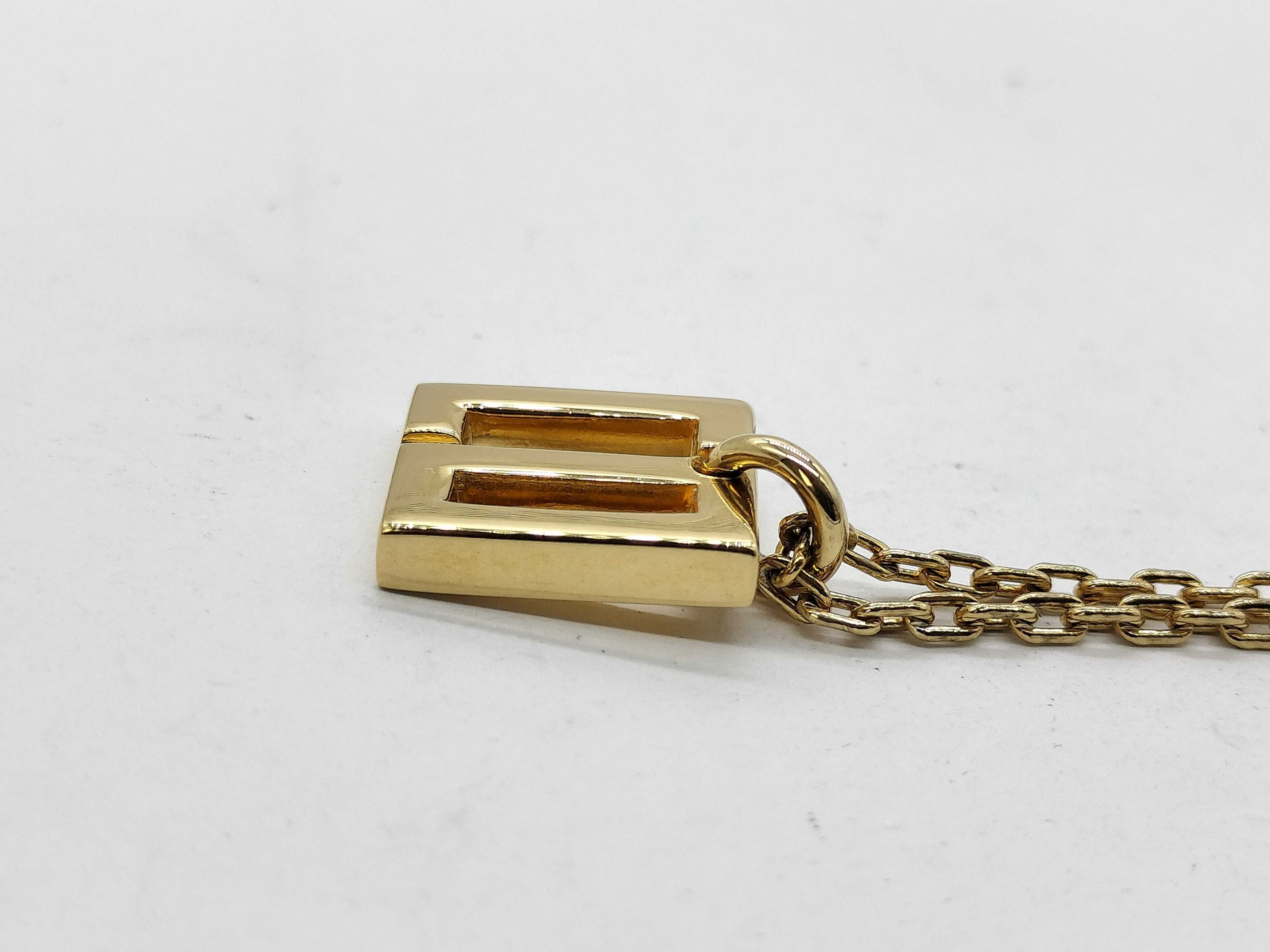 Gold Square Necklace — view 2