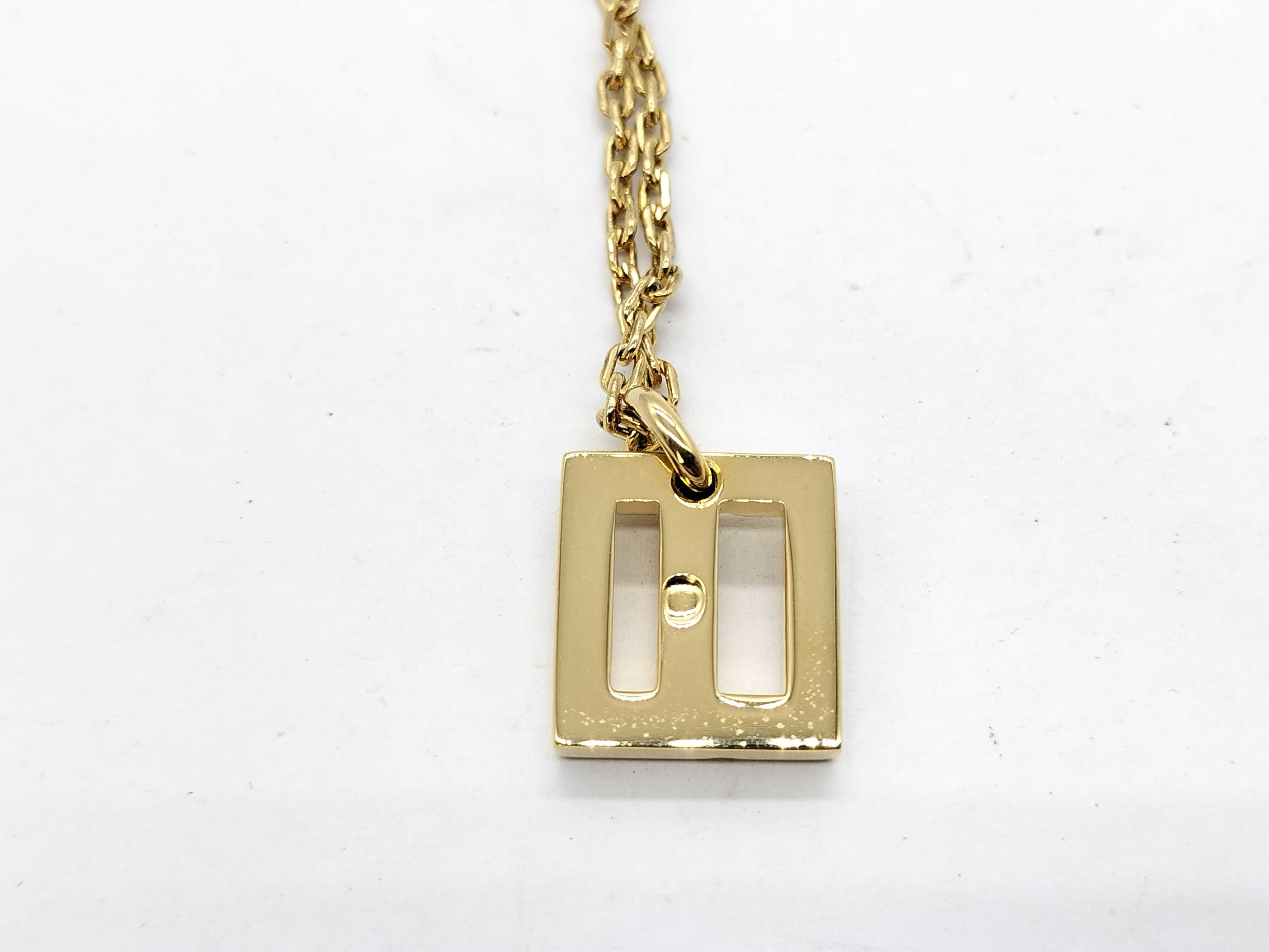 Gold Square Necklace — view 3