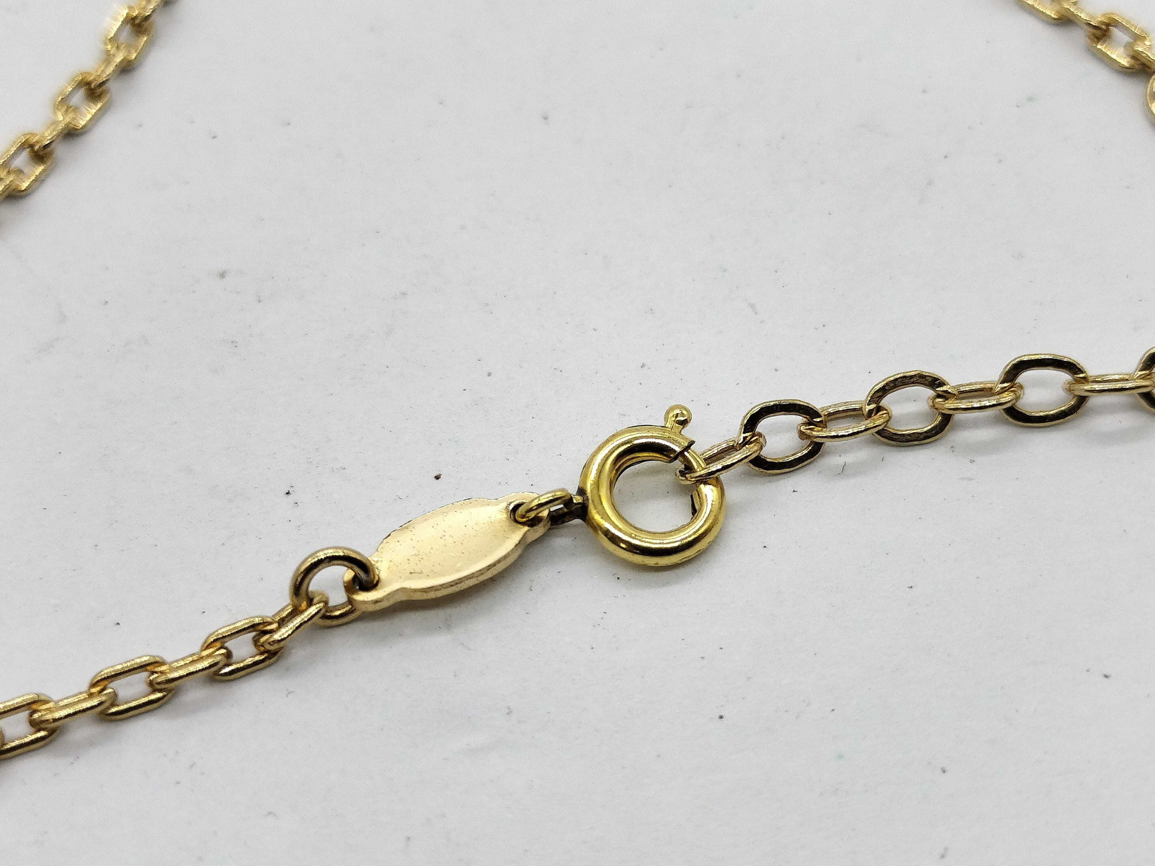 Gold Square Necklace — view 4