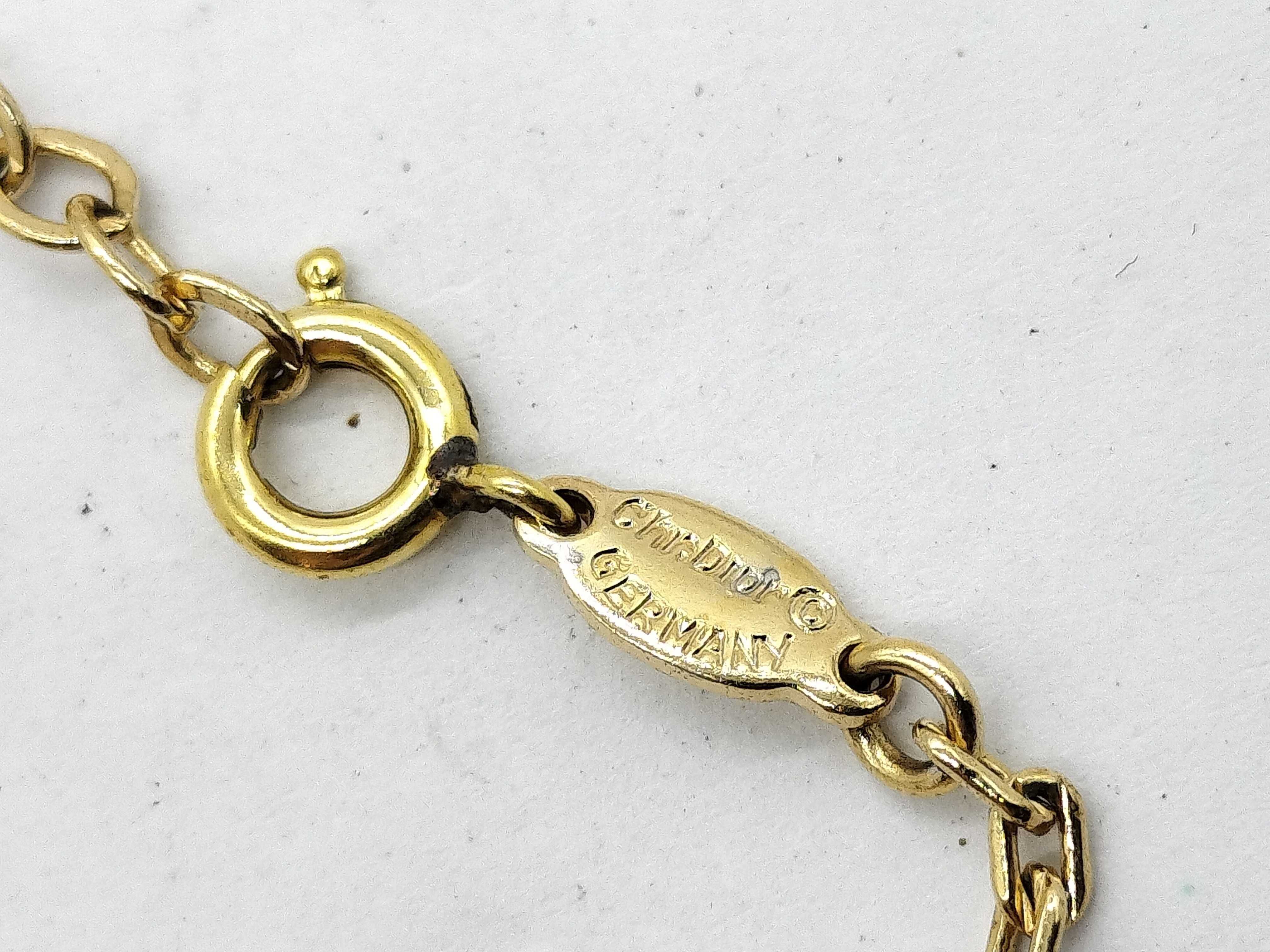 Gold Square Necklace — view 5