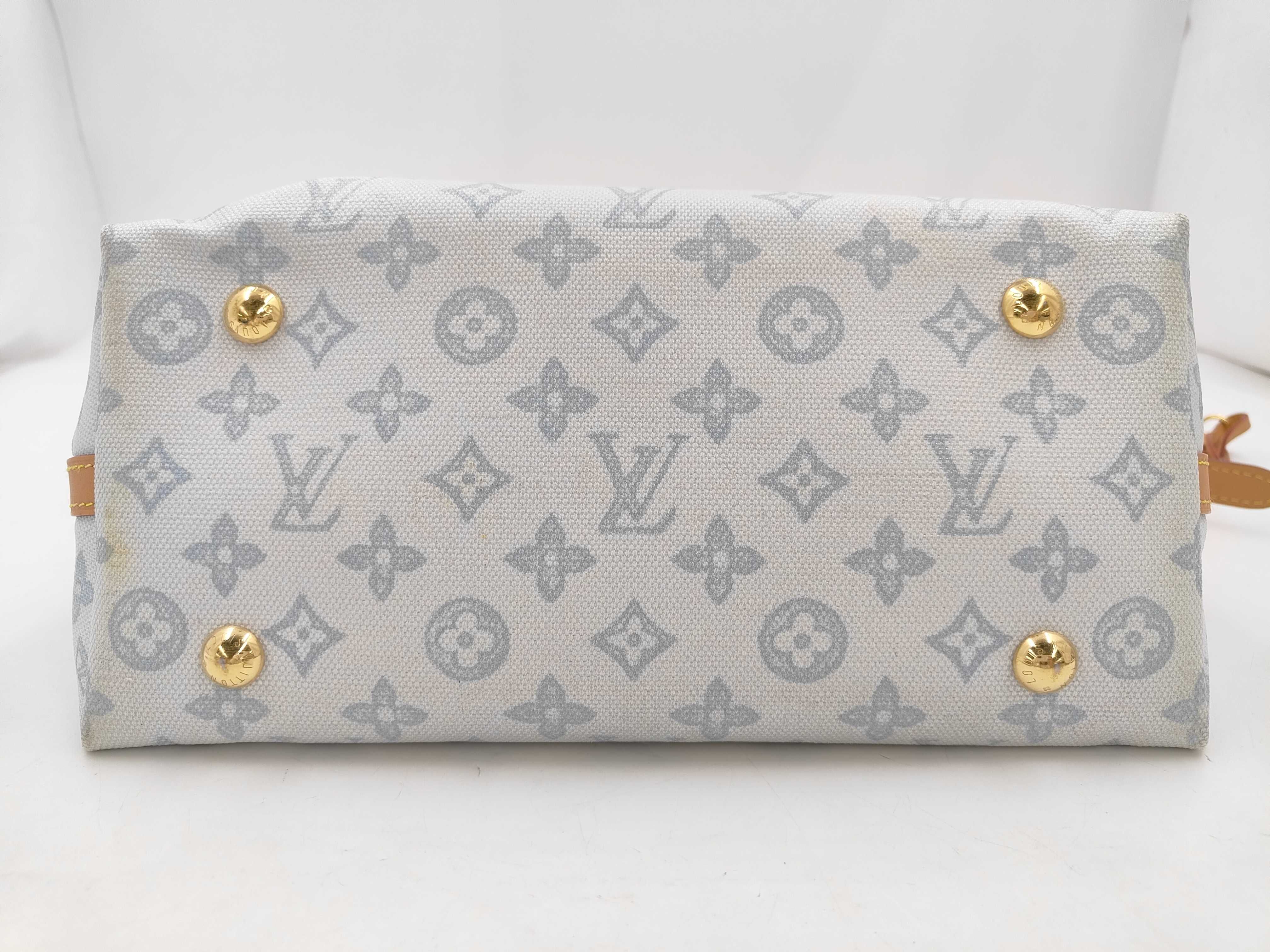 LV Louis Vuitton Light Blue Carryall Bag — view 6