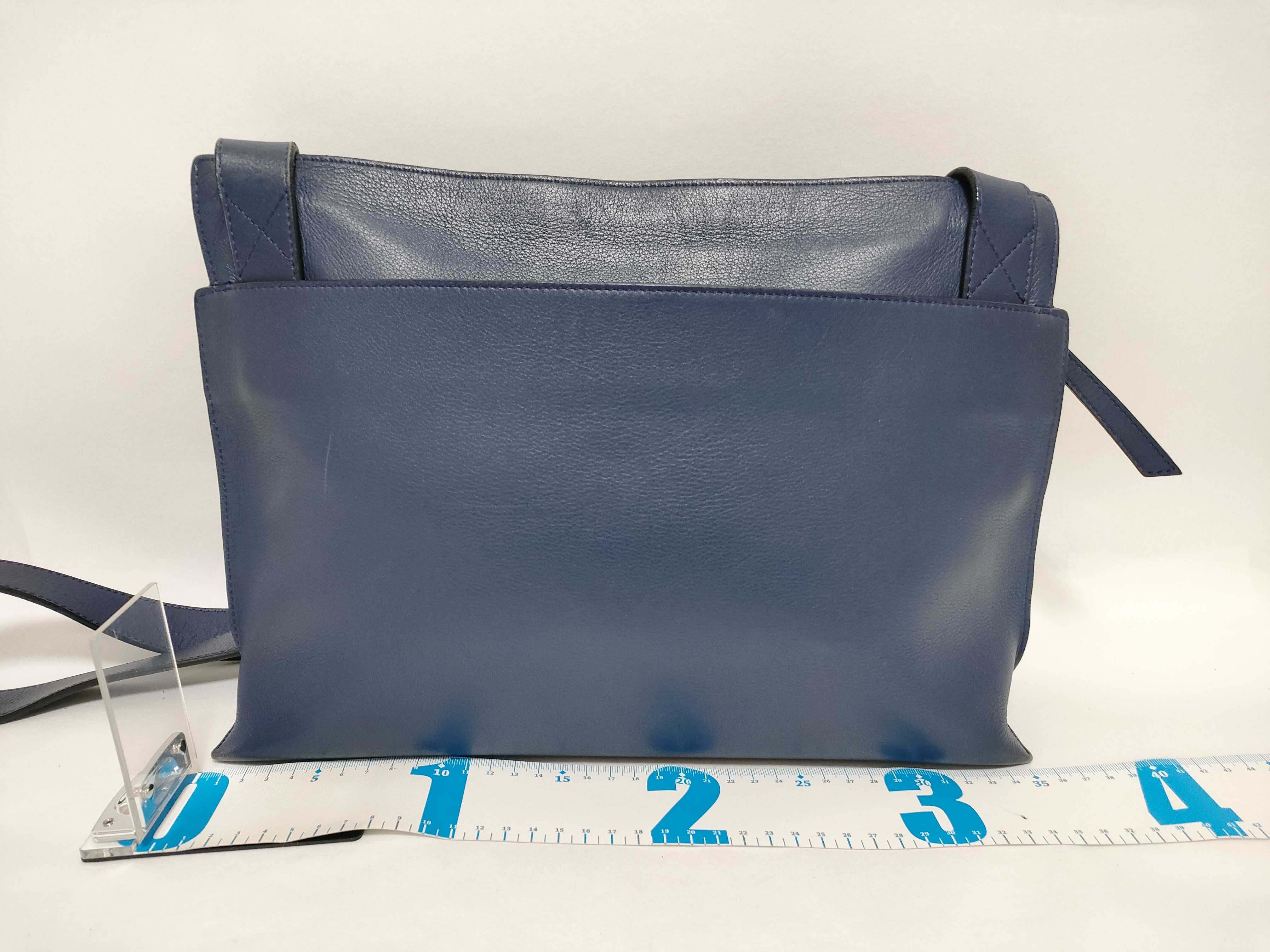 T Messenger Shoulder Bag, Blue — view 2