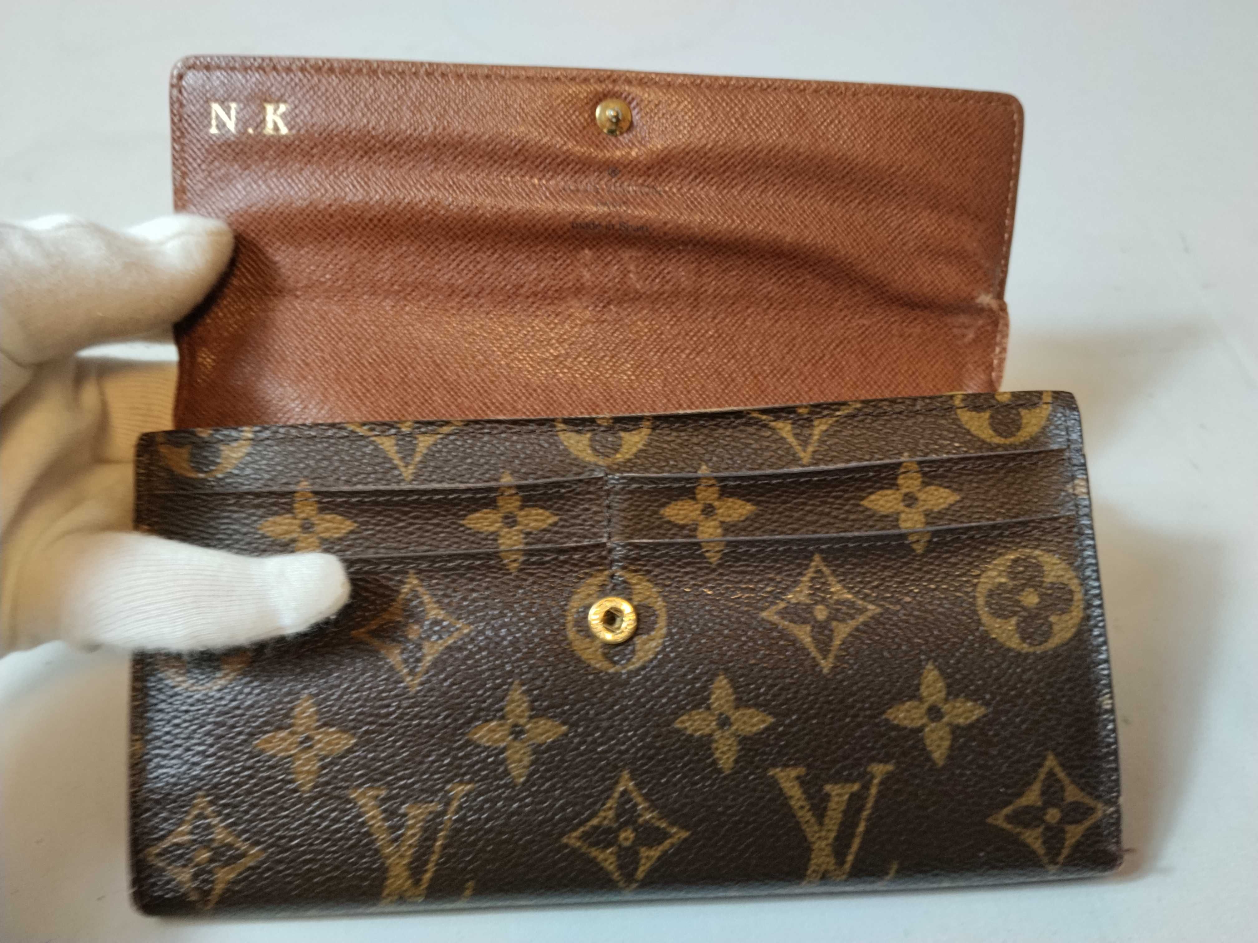 Monogram Portefeuille Sarah Wallet with Initials — view 12