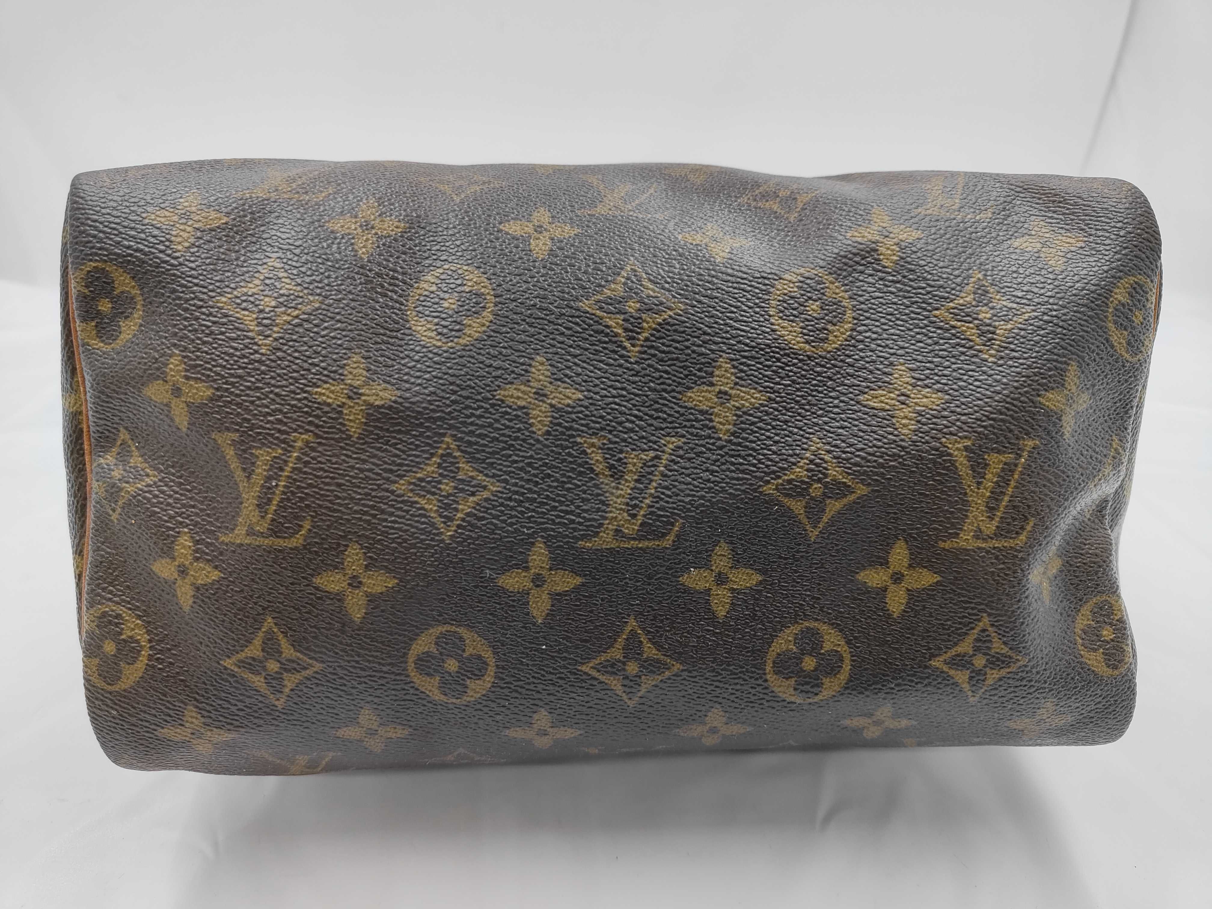 Monogram Speedy 25 M41528 Monogram Brown Handbag with Dust Bag (Boston Bag) — view 8