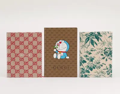 Three unused notebooks (promotional items)