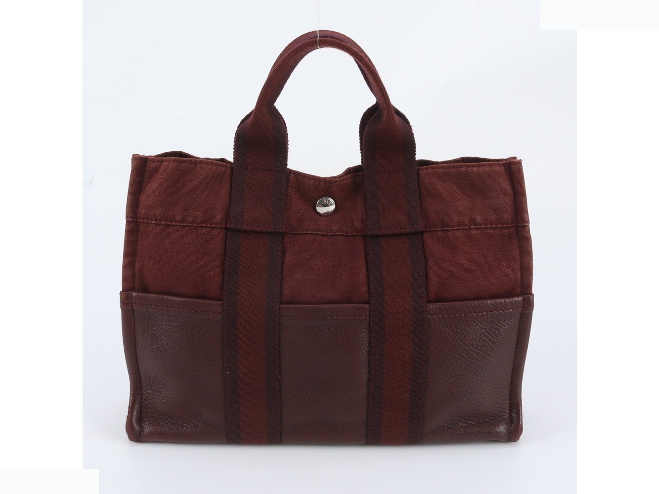Foolto PM Leather Canvas Tote Bag (Shoulder Bag) — view 3