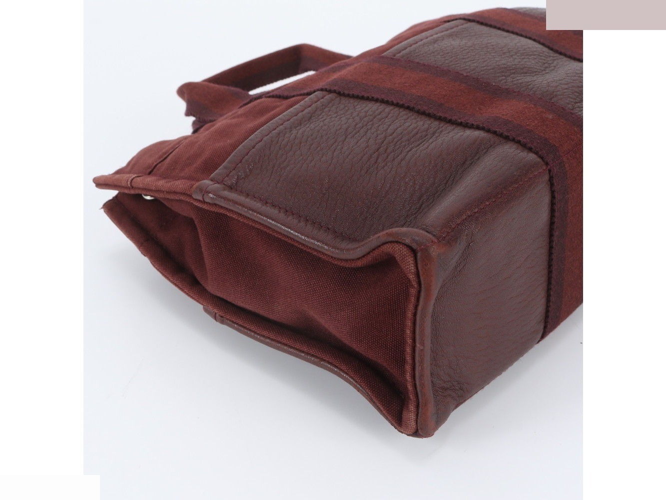 Foolto PM Leather Canvas Tote Bag (Shoulder Bag) — view 6