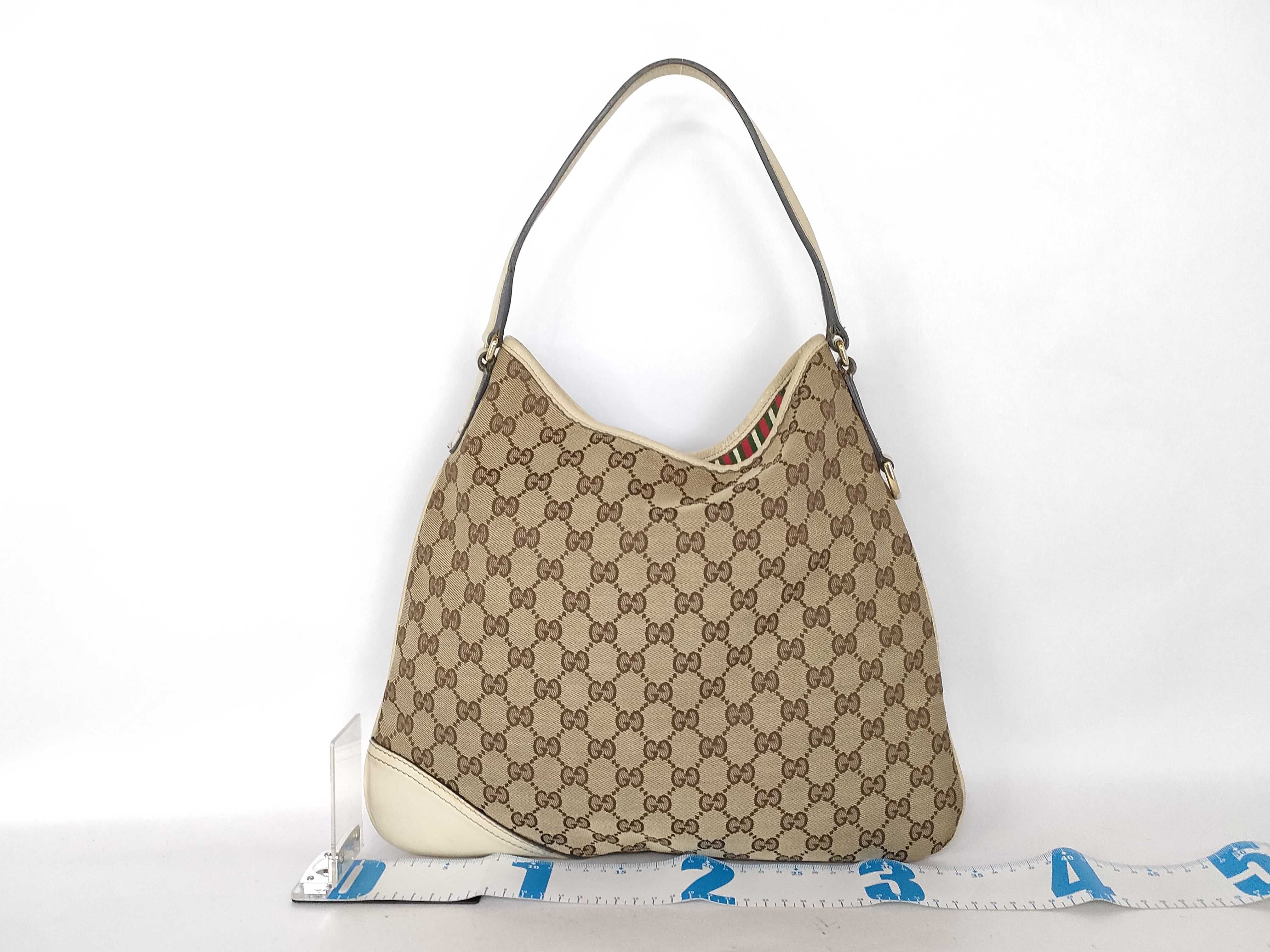 GG Canvas New Brit 169947 Leather Shoulder Bag Handbag — view 2