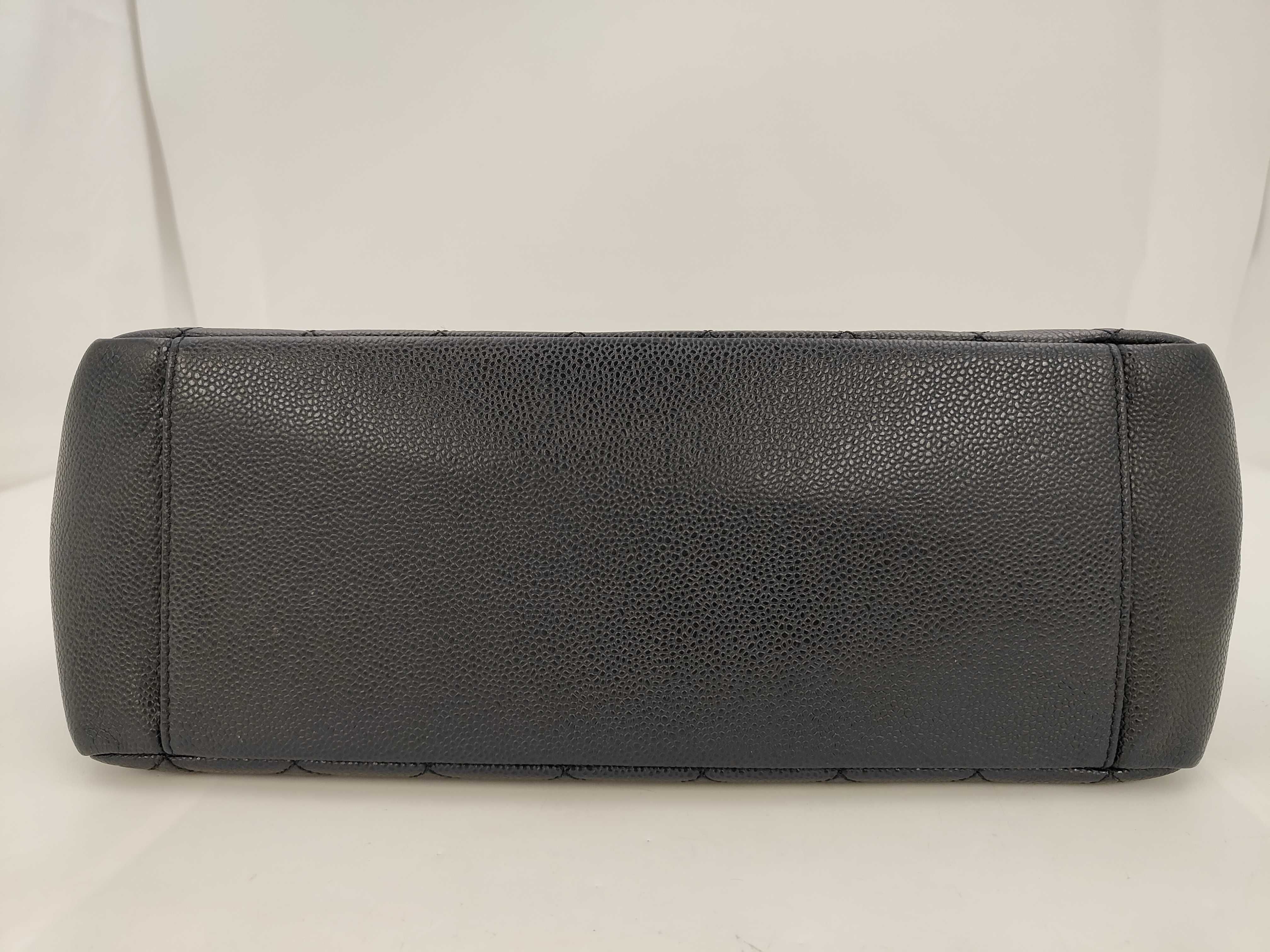 GST Large Coco Chain Tote Bag, Caviar Leather, Black, Serial Number 16 Series Tote Bag — view 7