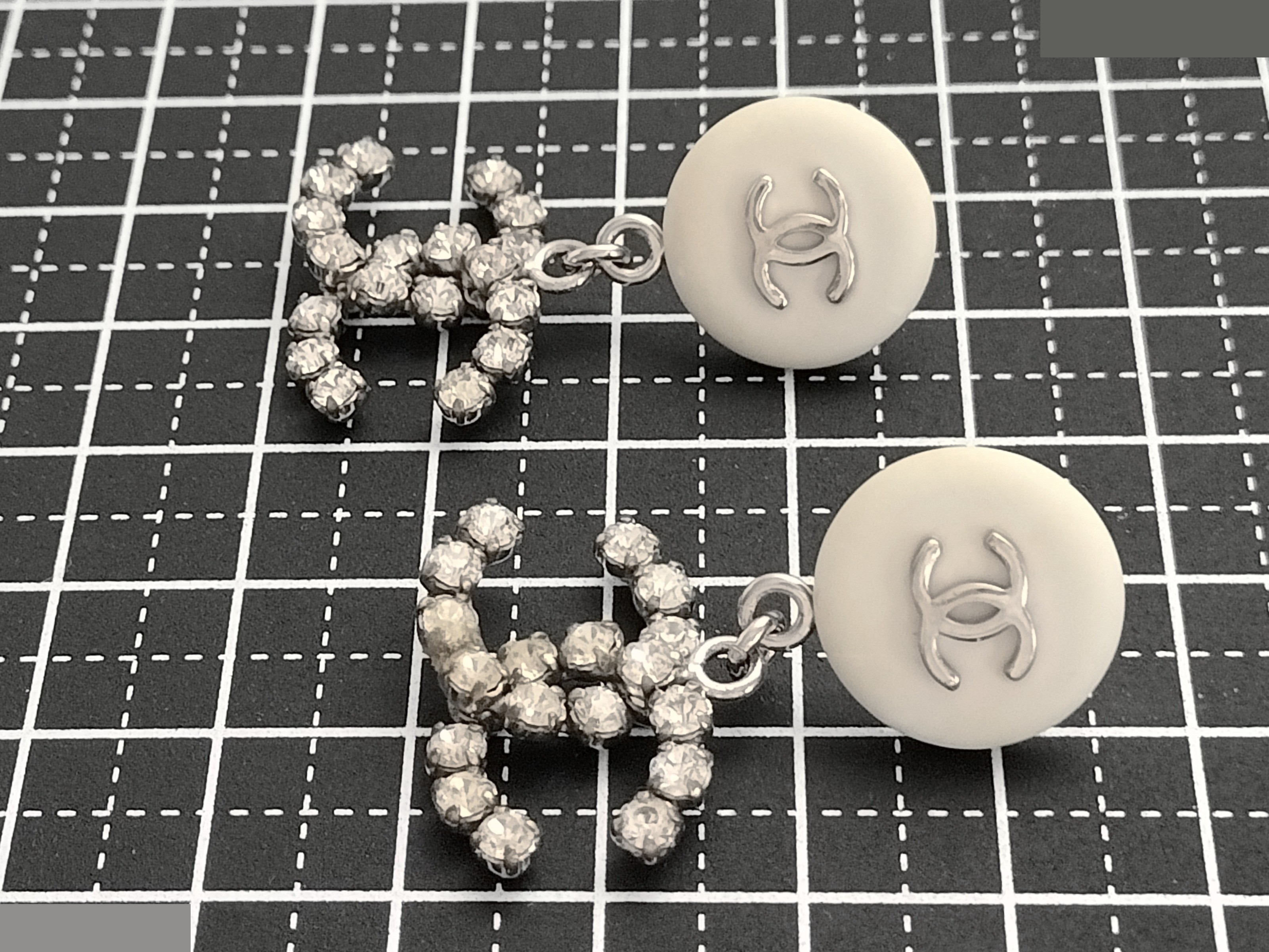Coco Rhinestone Dangle Earrings 00A — view 7