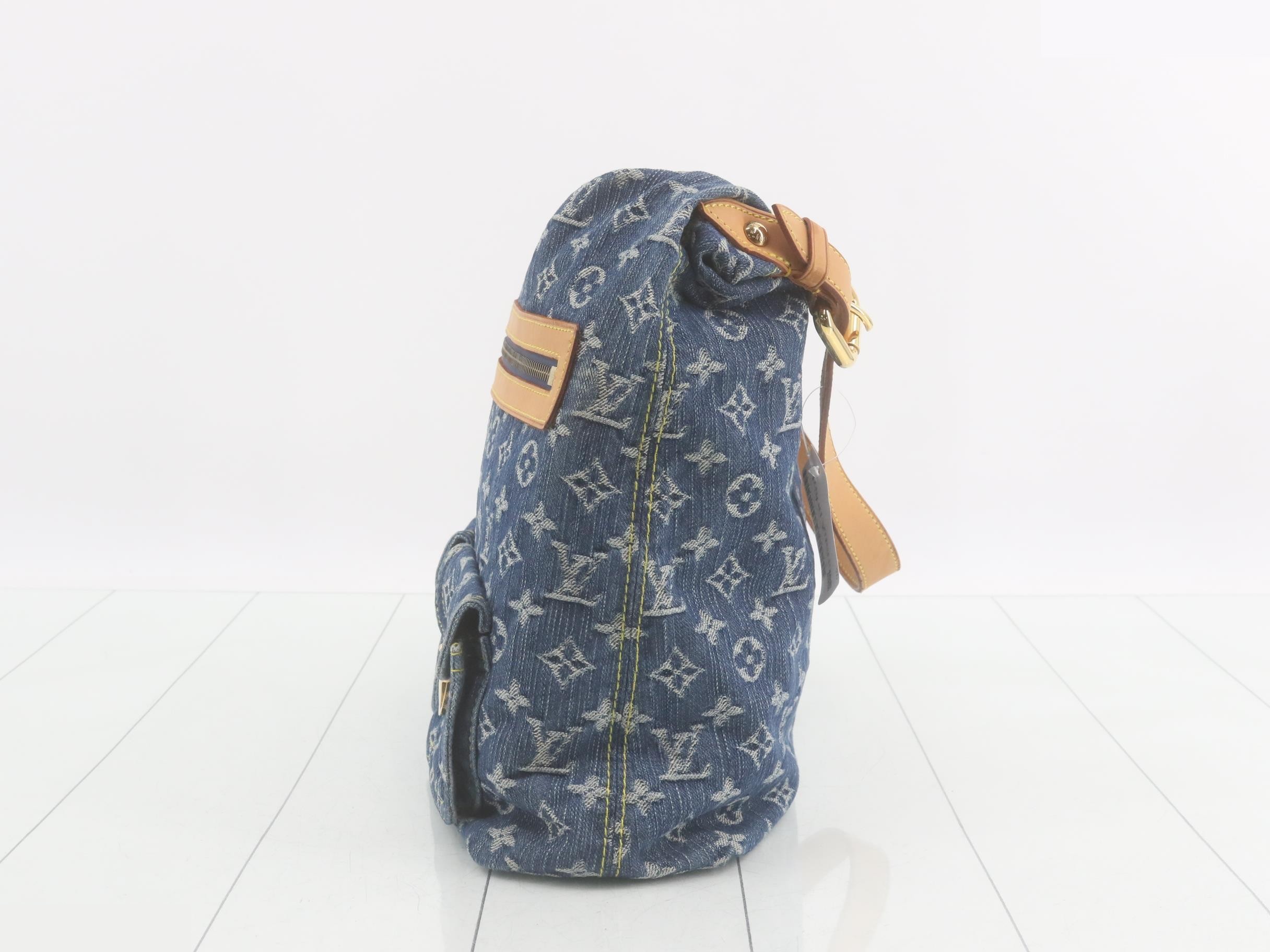 Monogram Denim Baggy GM Shoulder Bag — view 3