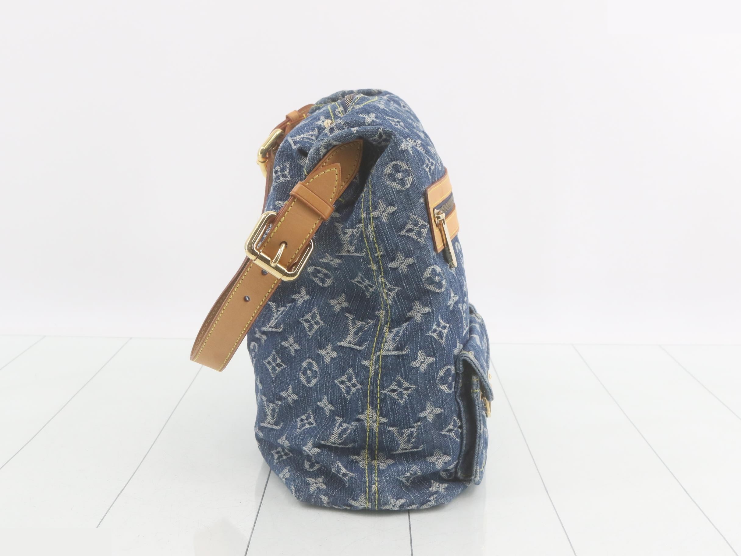 Monogram Denim Baggy GM Shoulder Bag — view 4