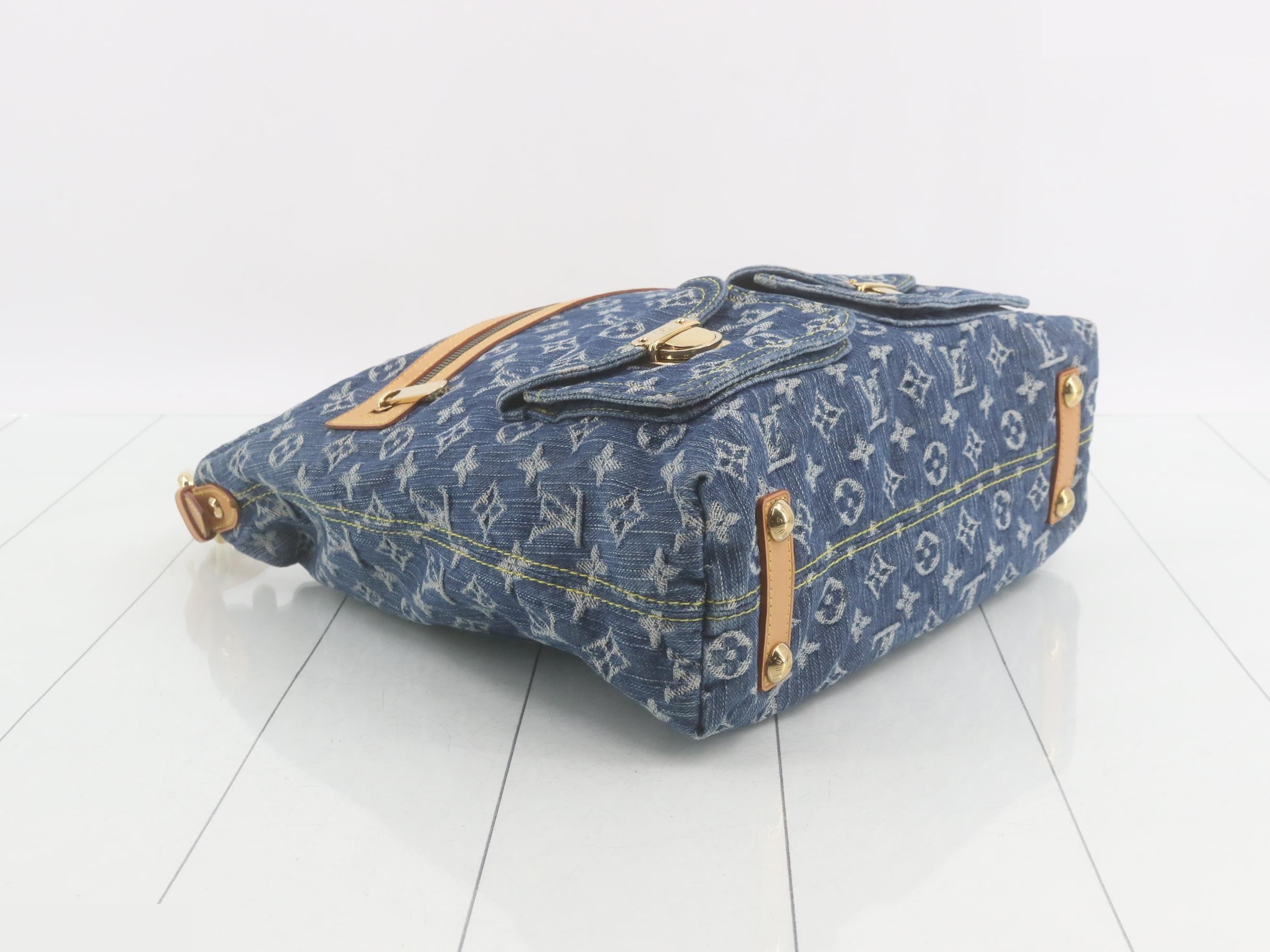 Monogram Denim Baggy GM Shoulder Bag — view 5