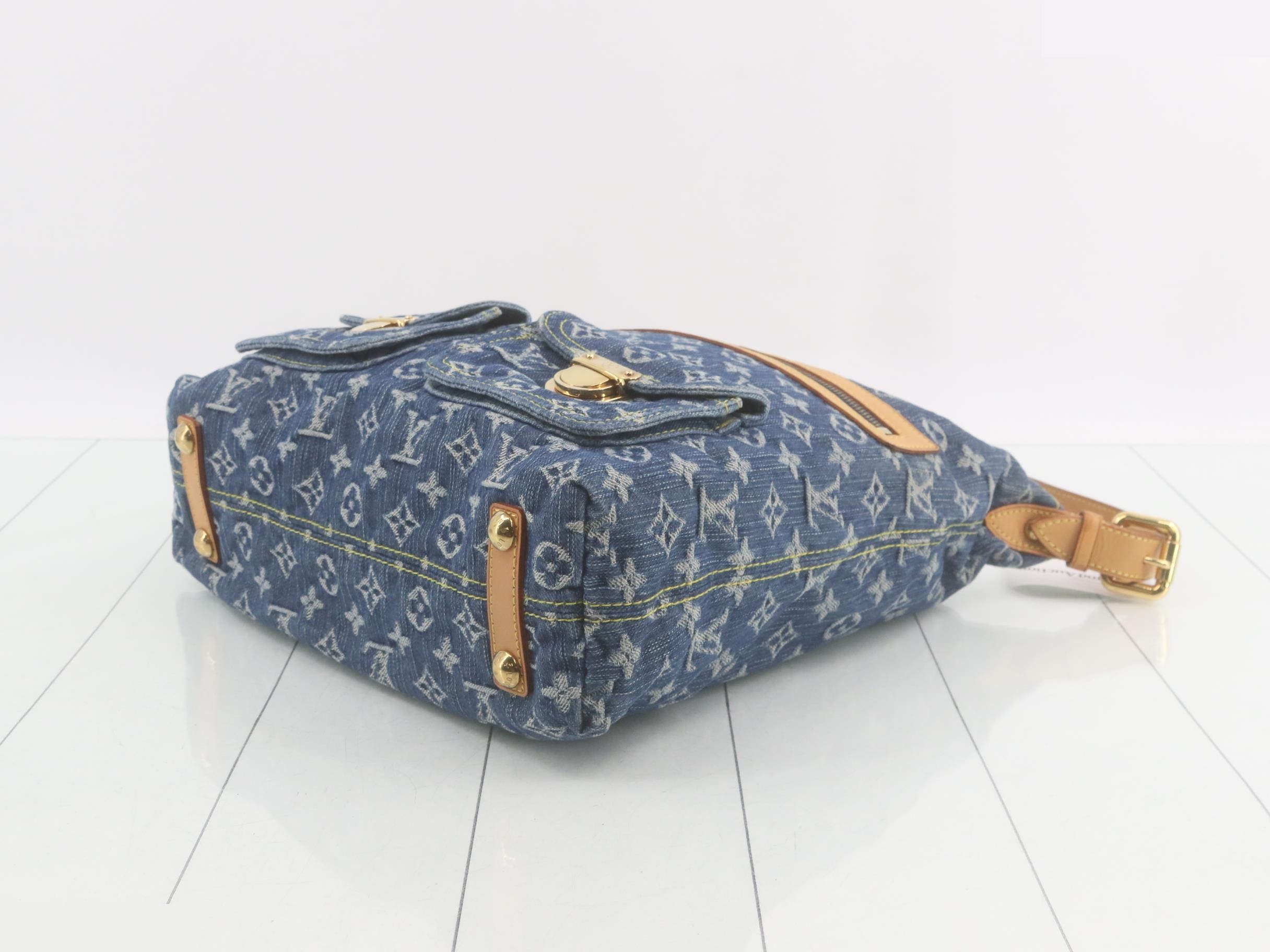 Monogram Denim Baggy GM Shoulder Bag — view 6