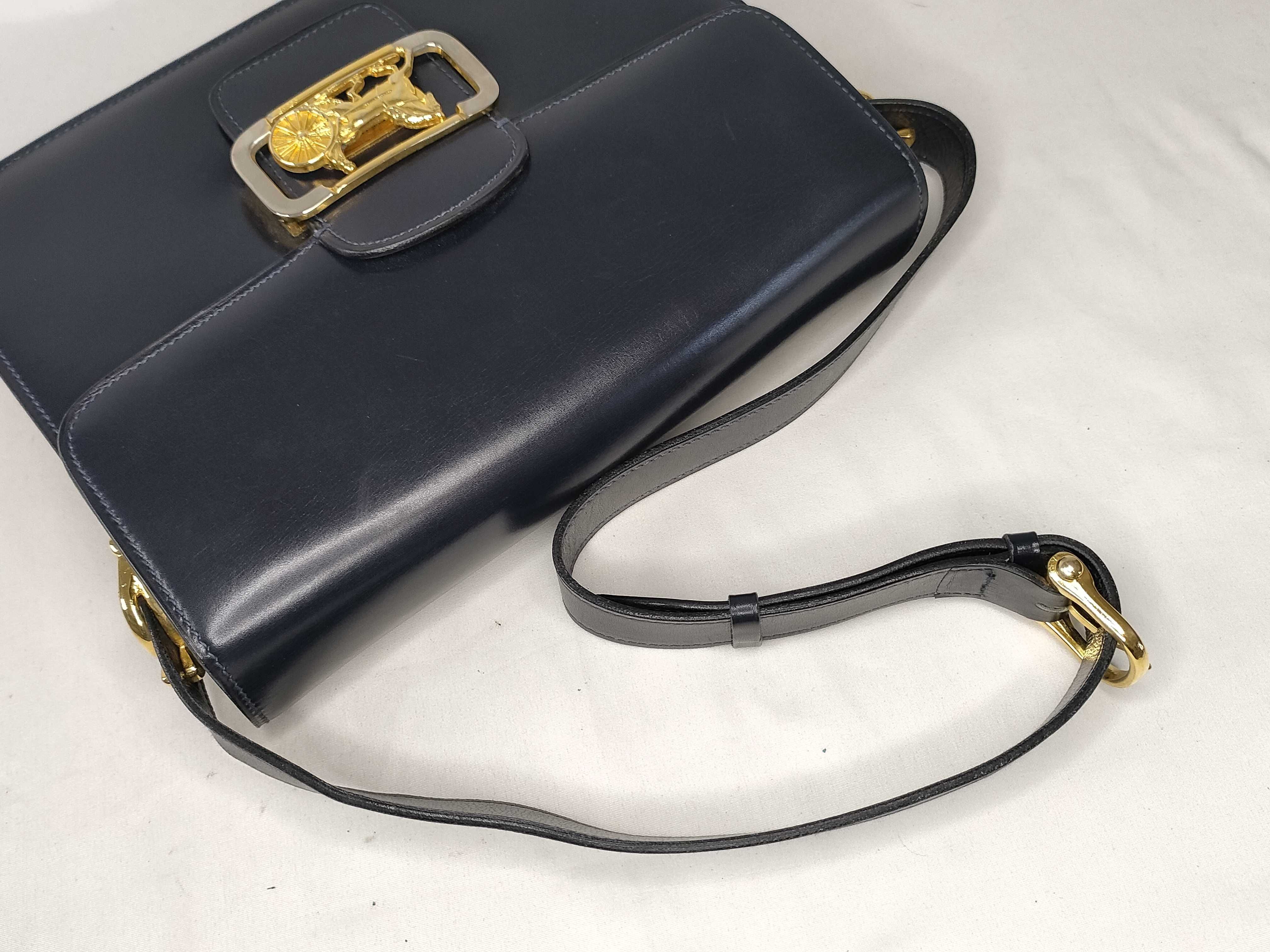 shoulder bag with carriage hardware — view 3