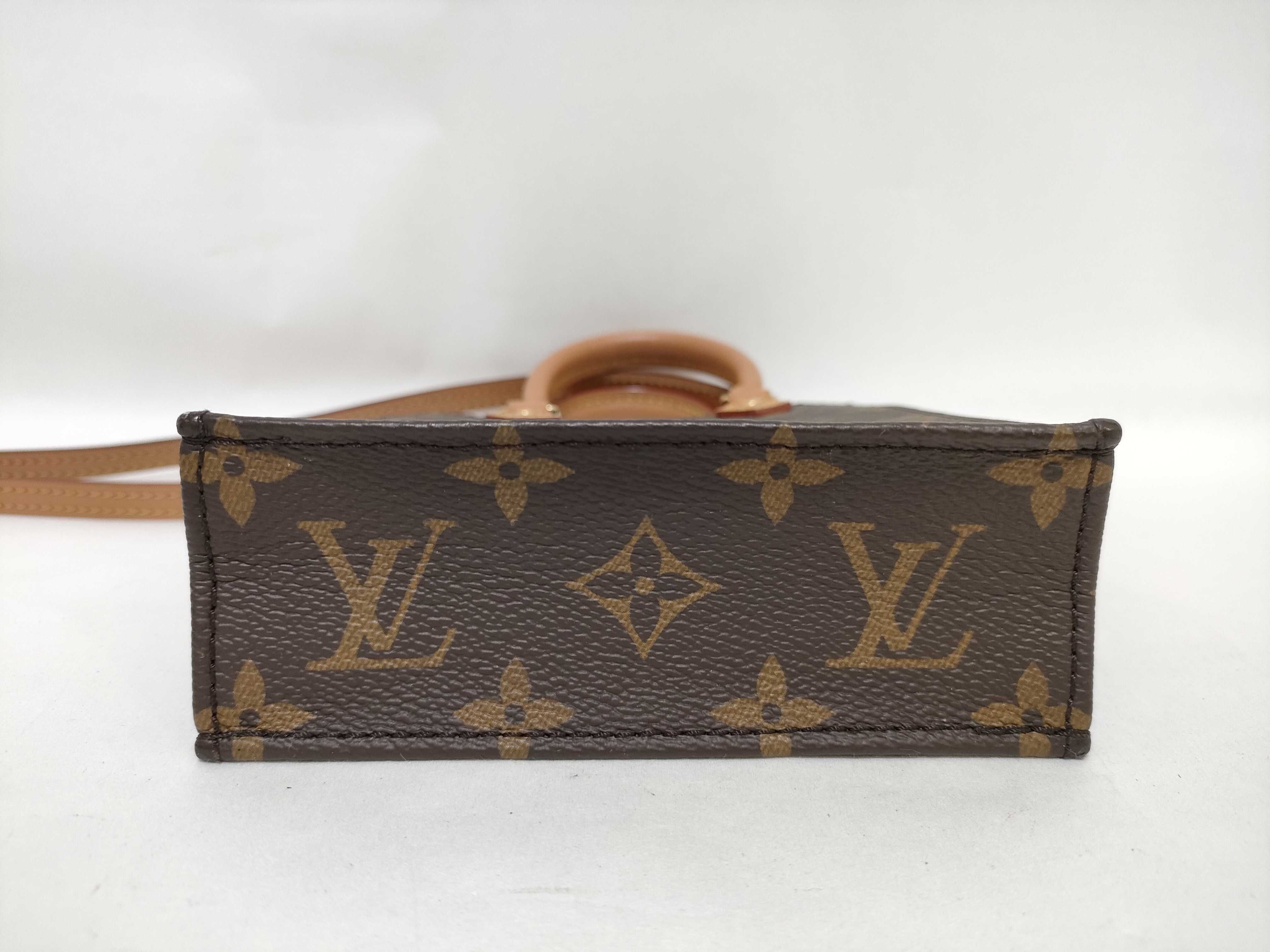 Monogram Louis Vuitton Petit Sac Pla Handbag — view 8