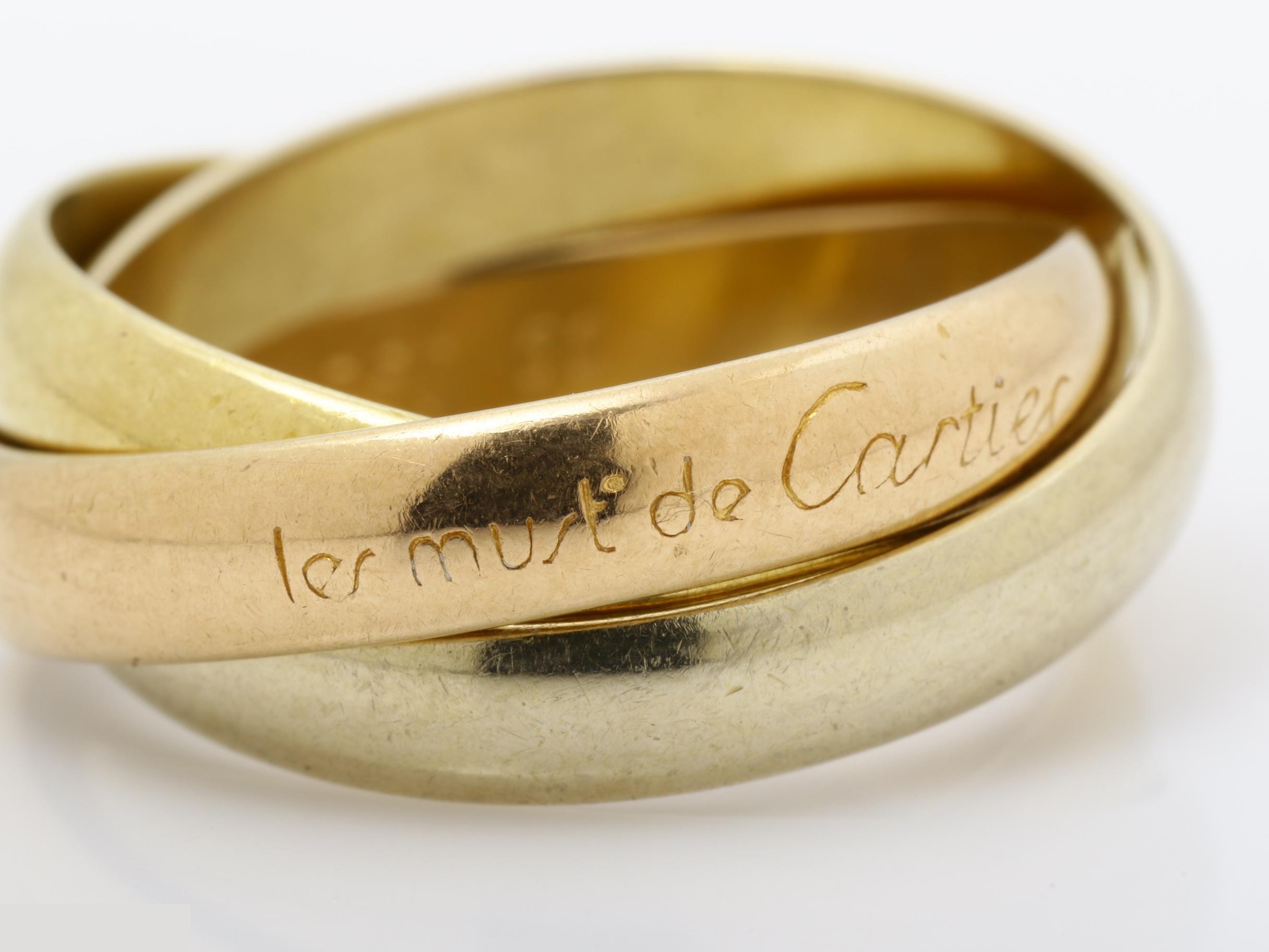 Trinity (precious metal) ring, 7.02g, #50, 750 — view 2