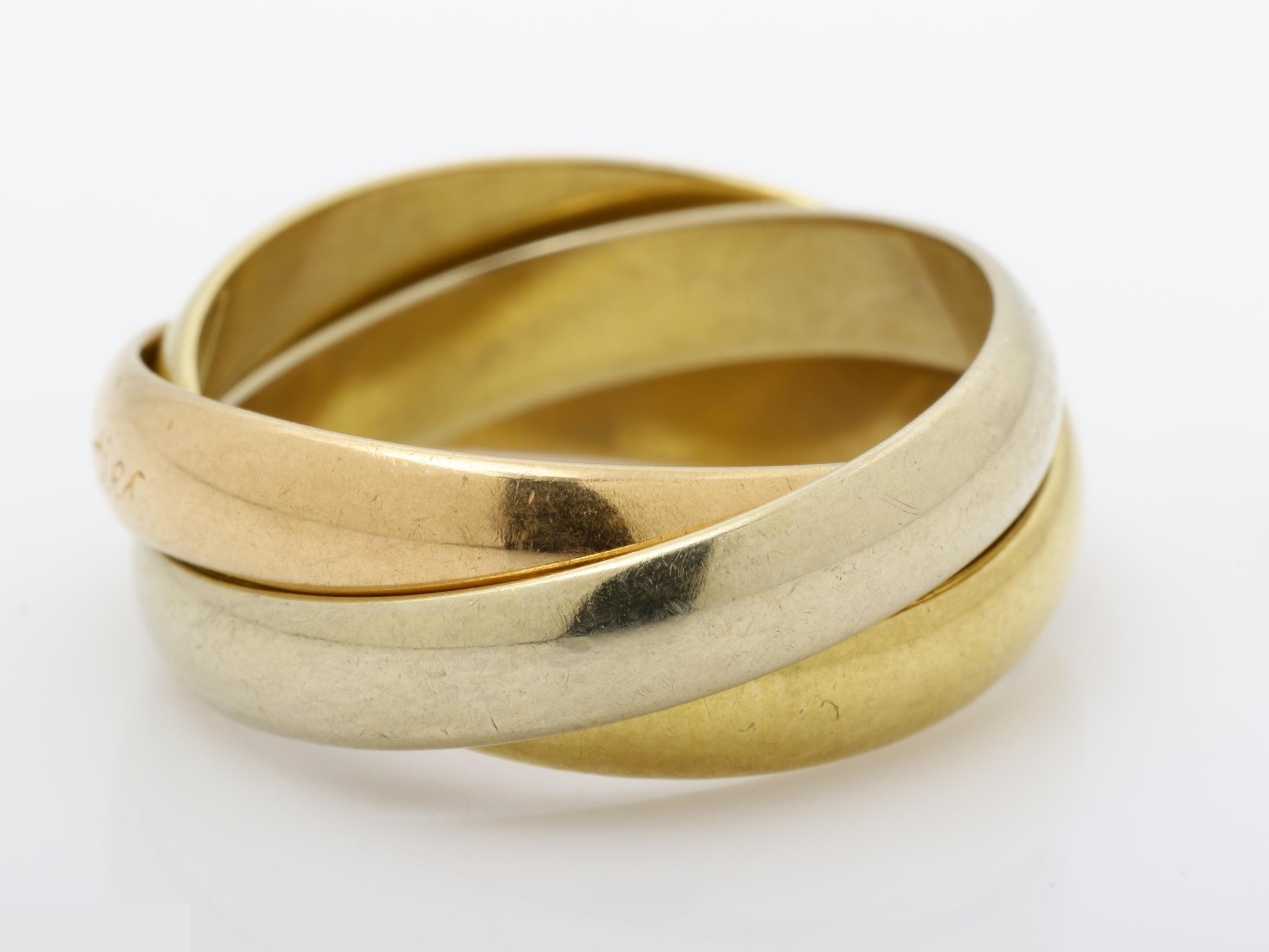 Trinity (precious metal) ring, 7.02g, #50, 750 — view 3