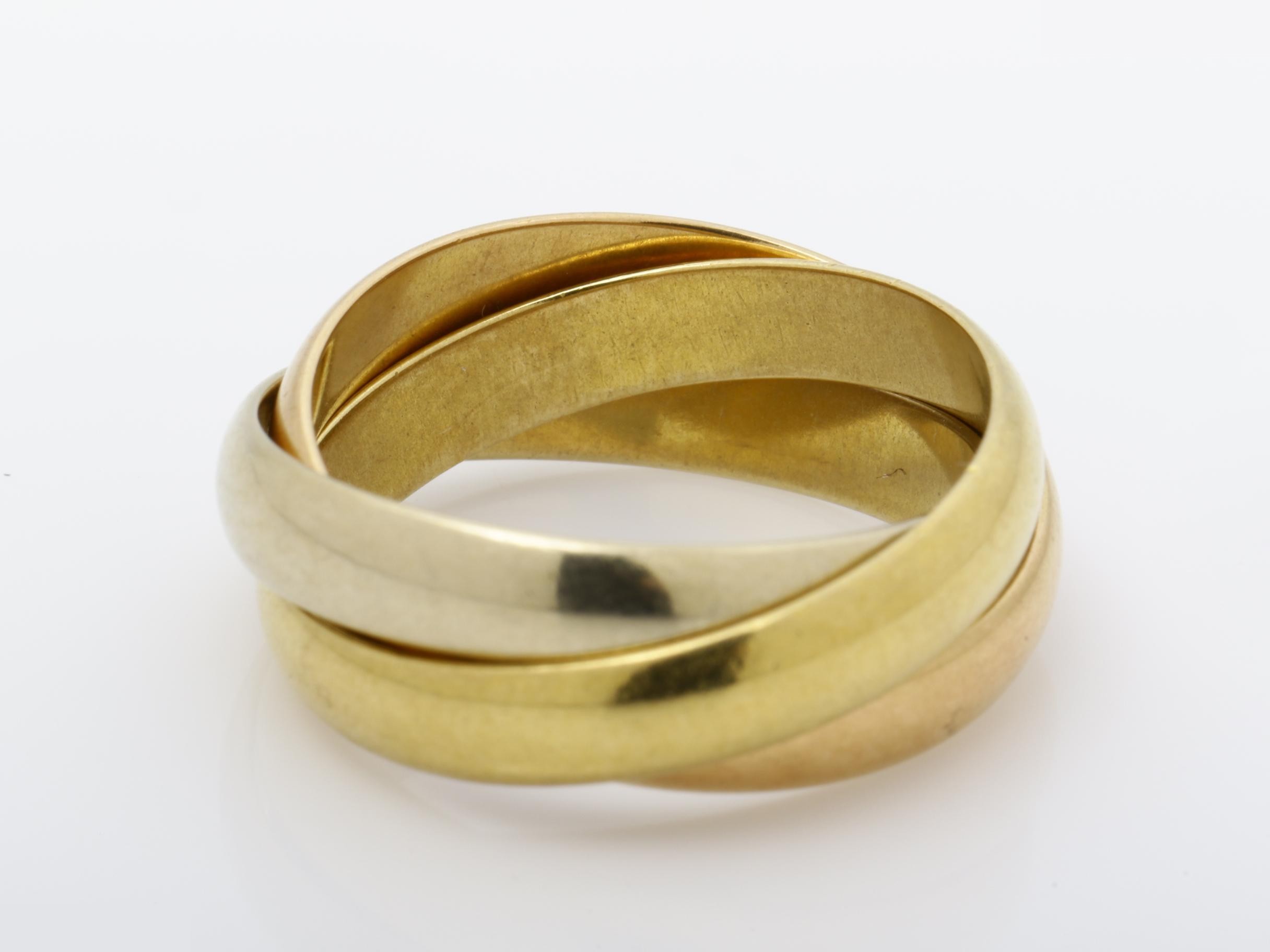 Trinity (precious metal) ring, 7.02g, #50, 750 — view 4