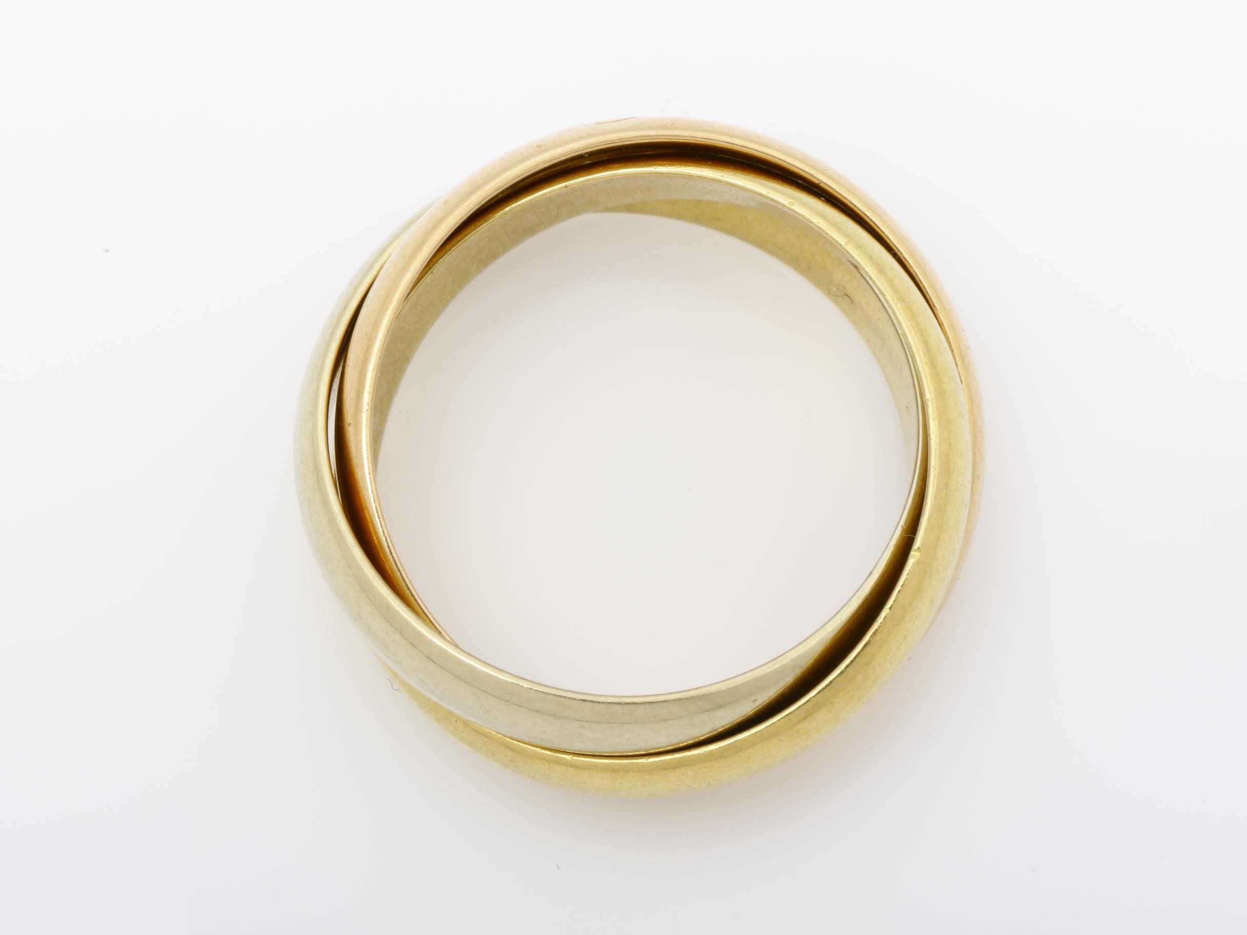 Trinity (precious metal) ring, 7.02g, #50, 750 — view 5