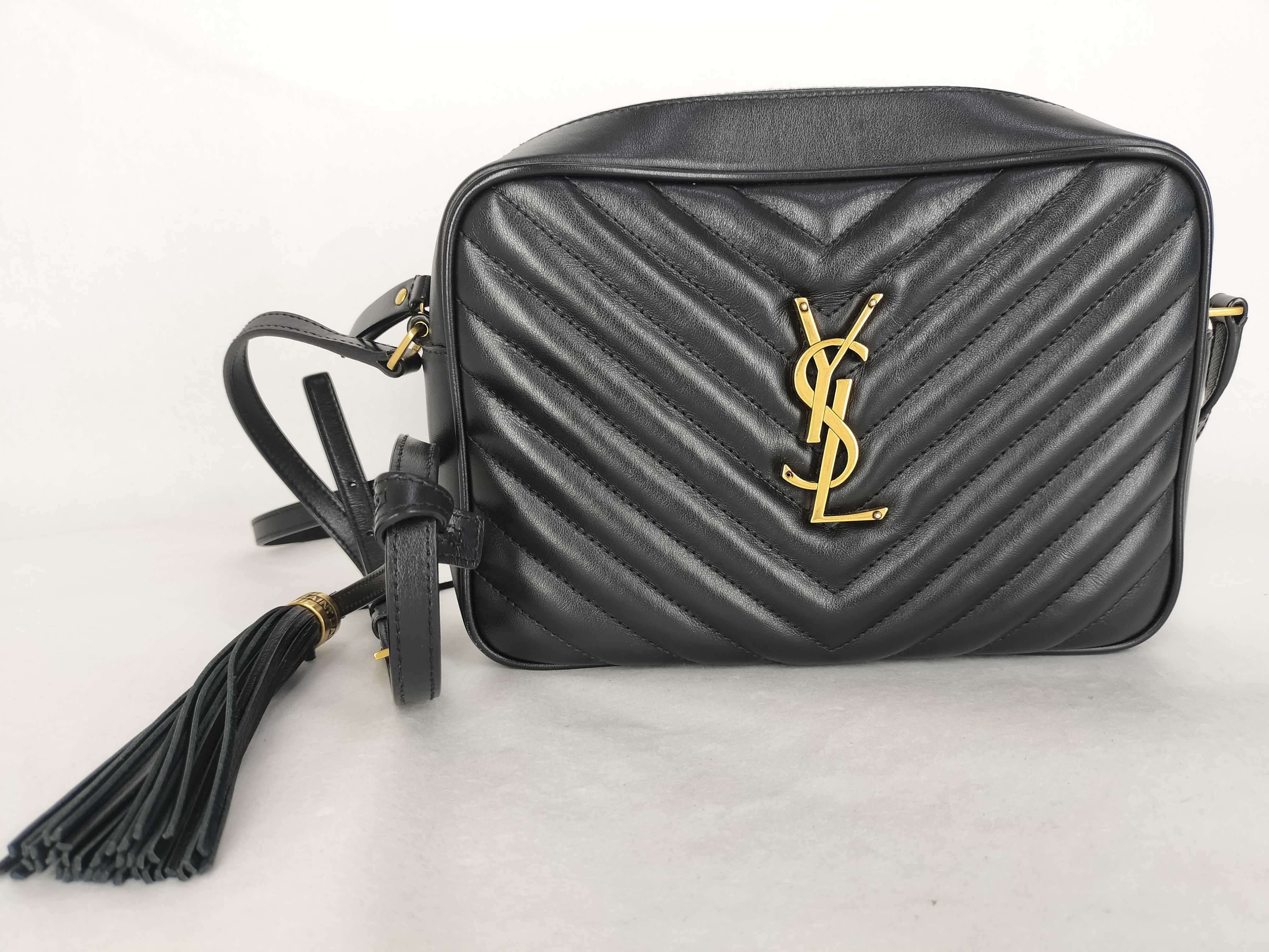 Lou Camera Leather Shoulder Bag, Black, 612544 (Shoulder Bag)