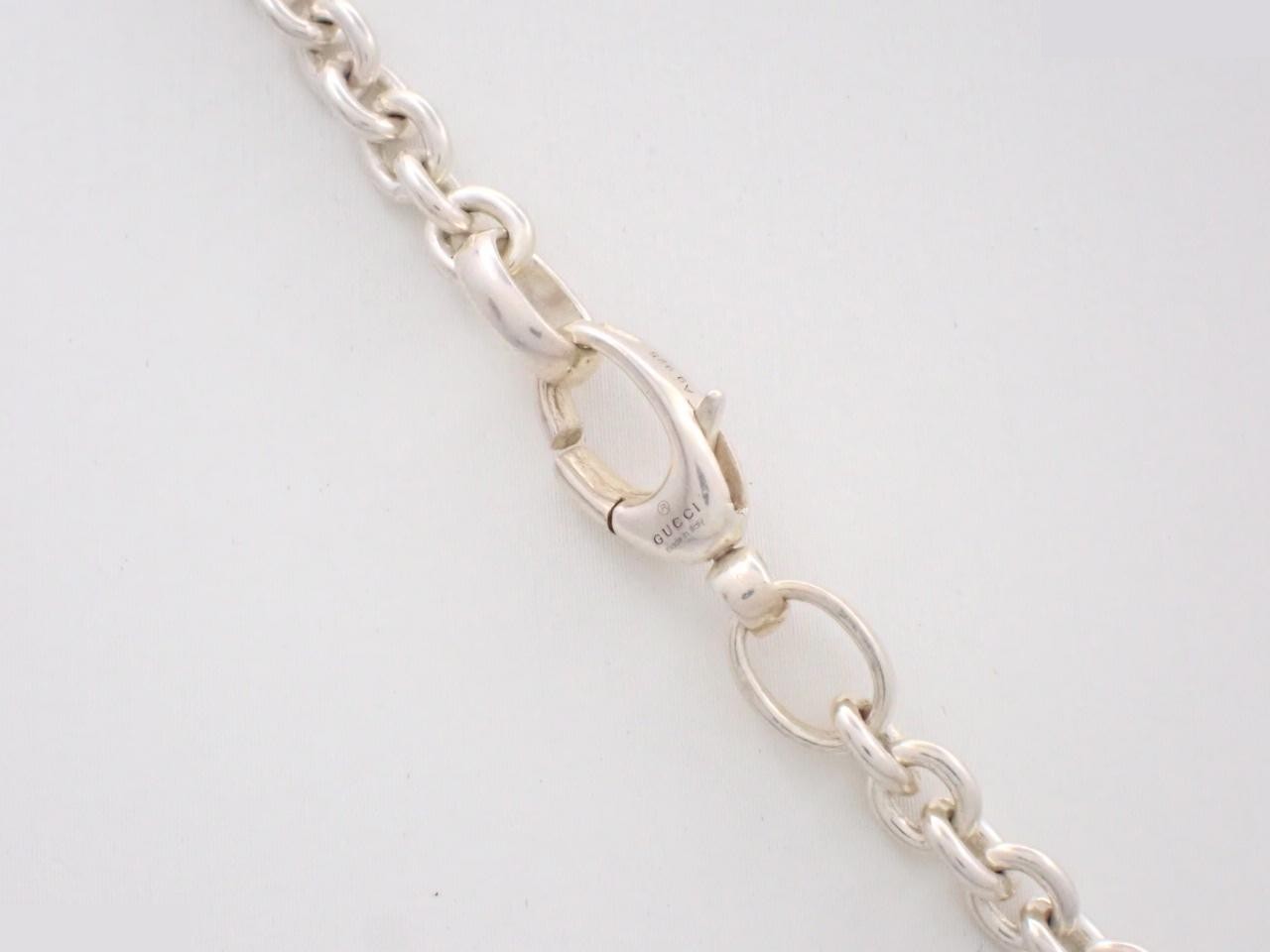 Interlocking necklace, sterling silver 925, 28.6g, chain approximately 44cm. — view 2