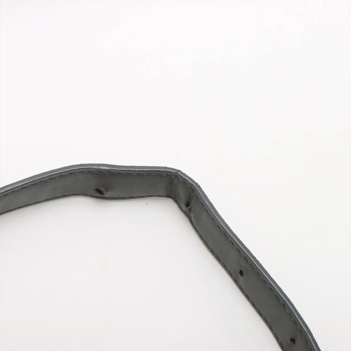 Intrecciato Leather Shoulder Bag Gray — view 13