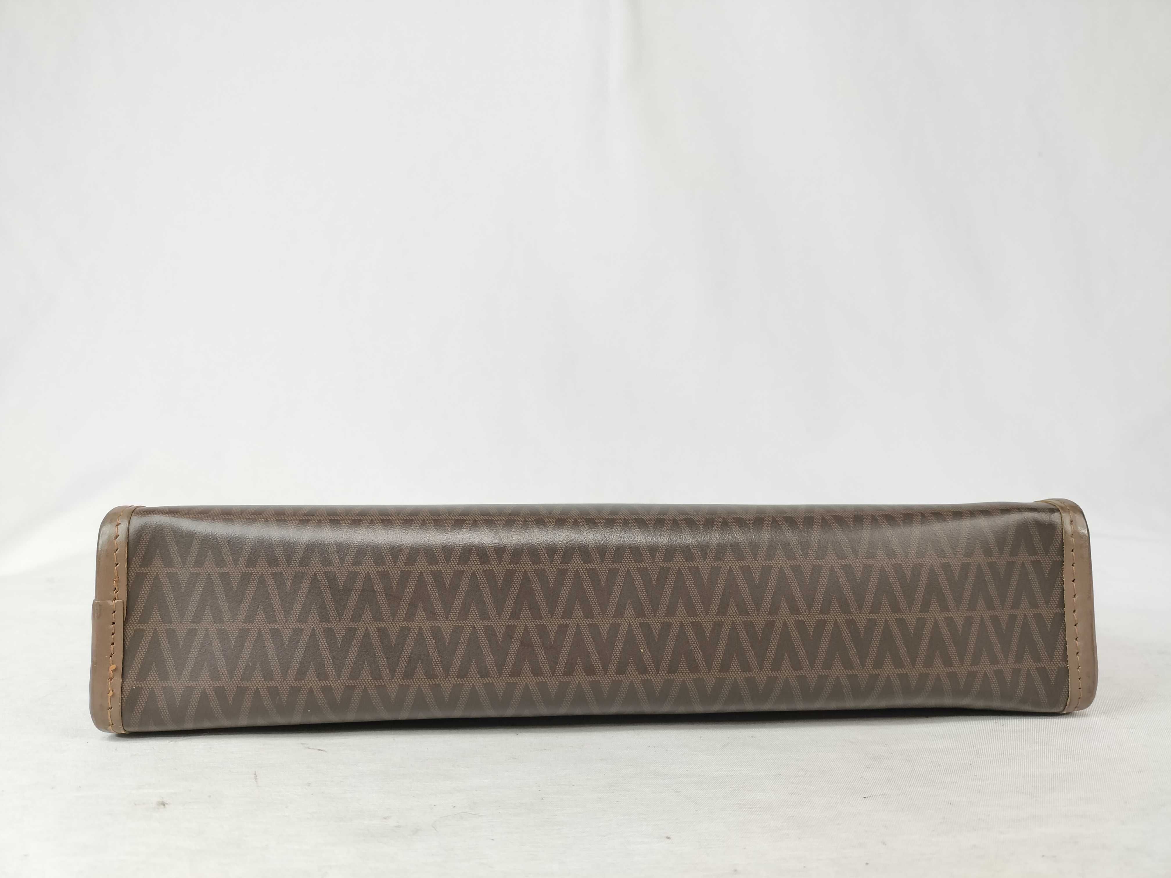 MARIO Valentino V-logo brown clutch bag, second bag — view 5