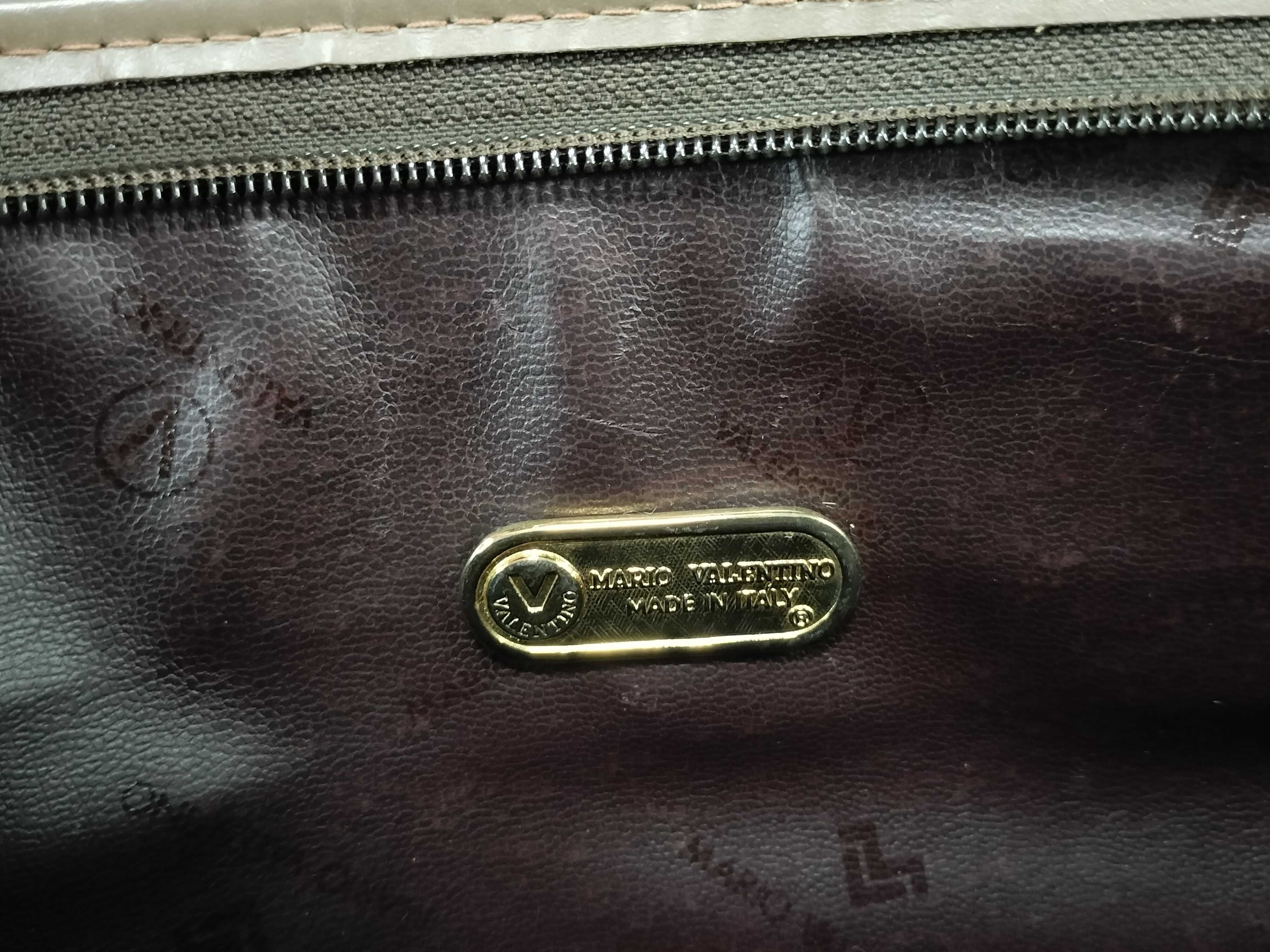 MARIO Valentino V-logo brown clutch bag, second bag — view 8