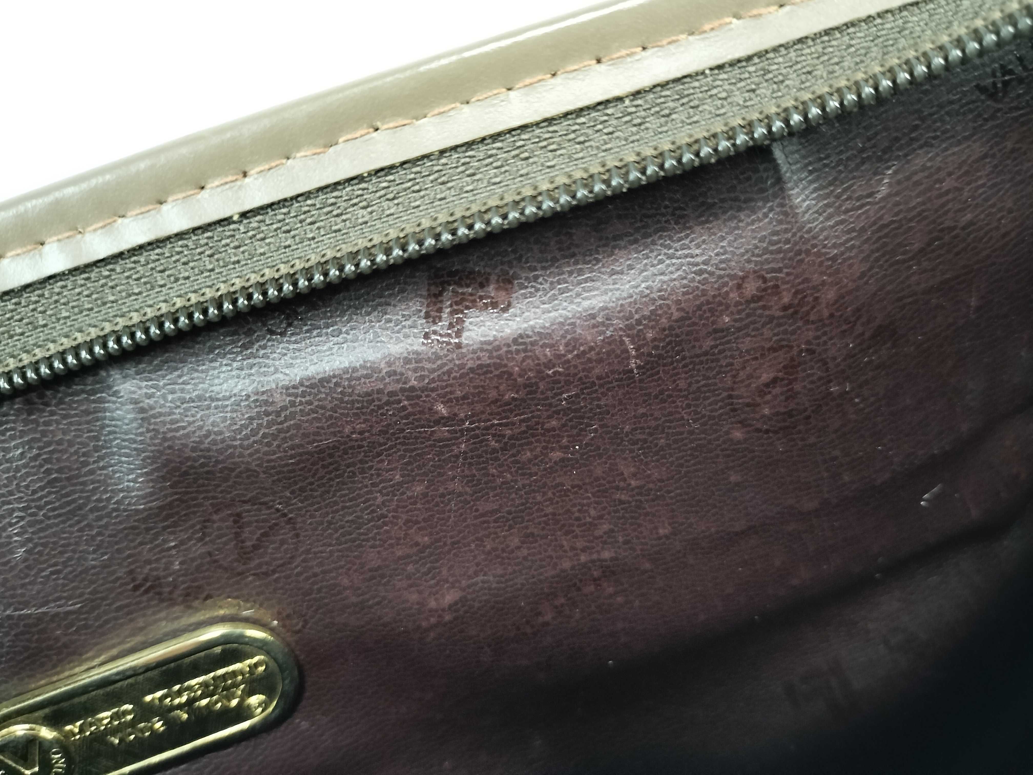 MARIO Valentino V-logo brown clutch bag, second bag — view 9