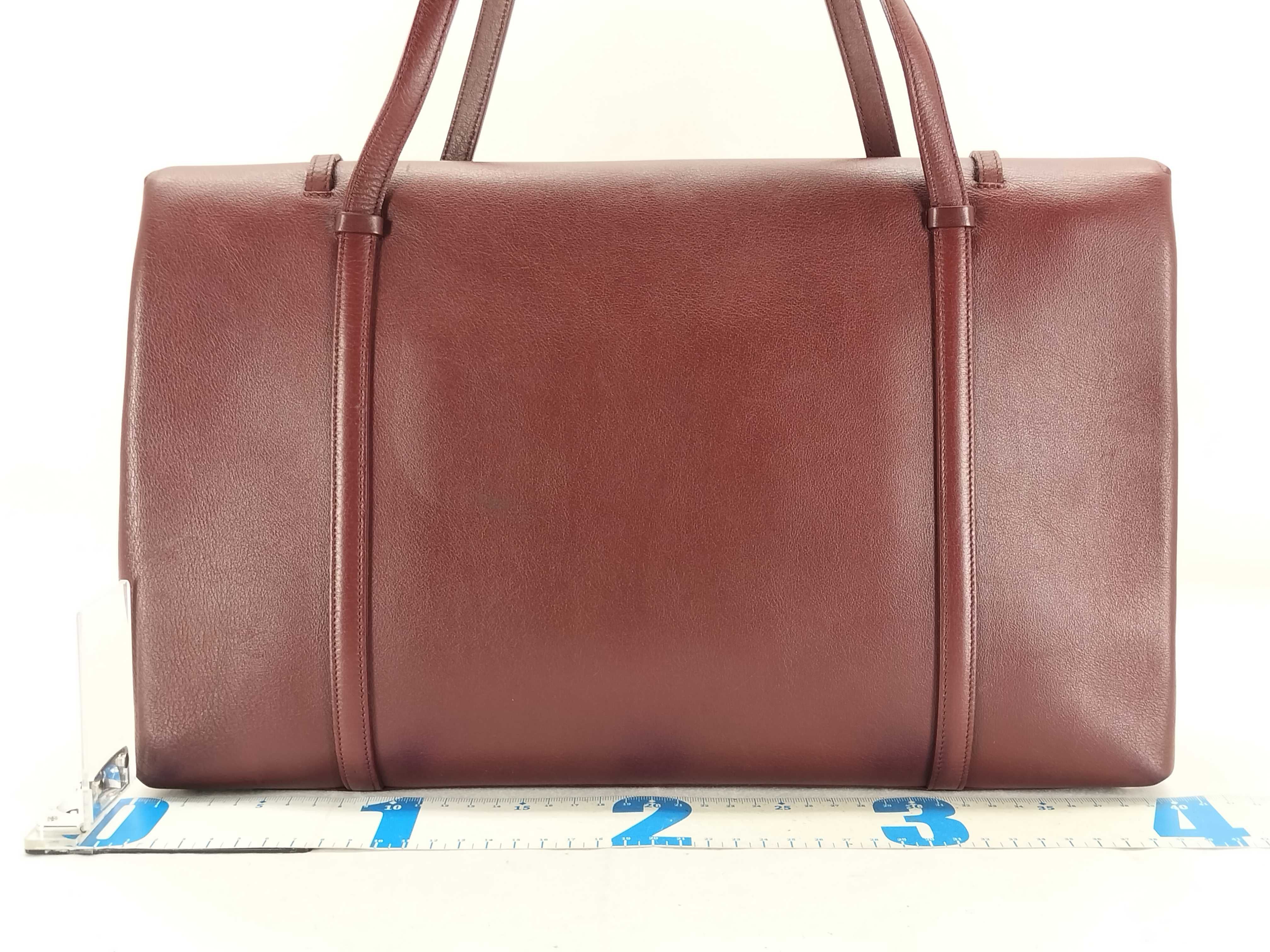 Cabochon Tote Bag, Bordeaux Shoulder Bag — view 2