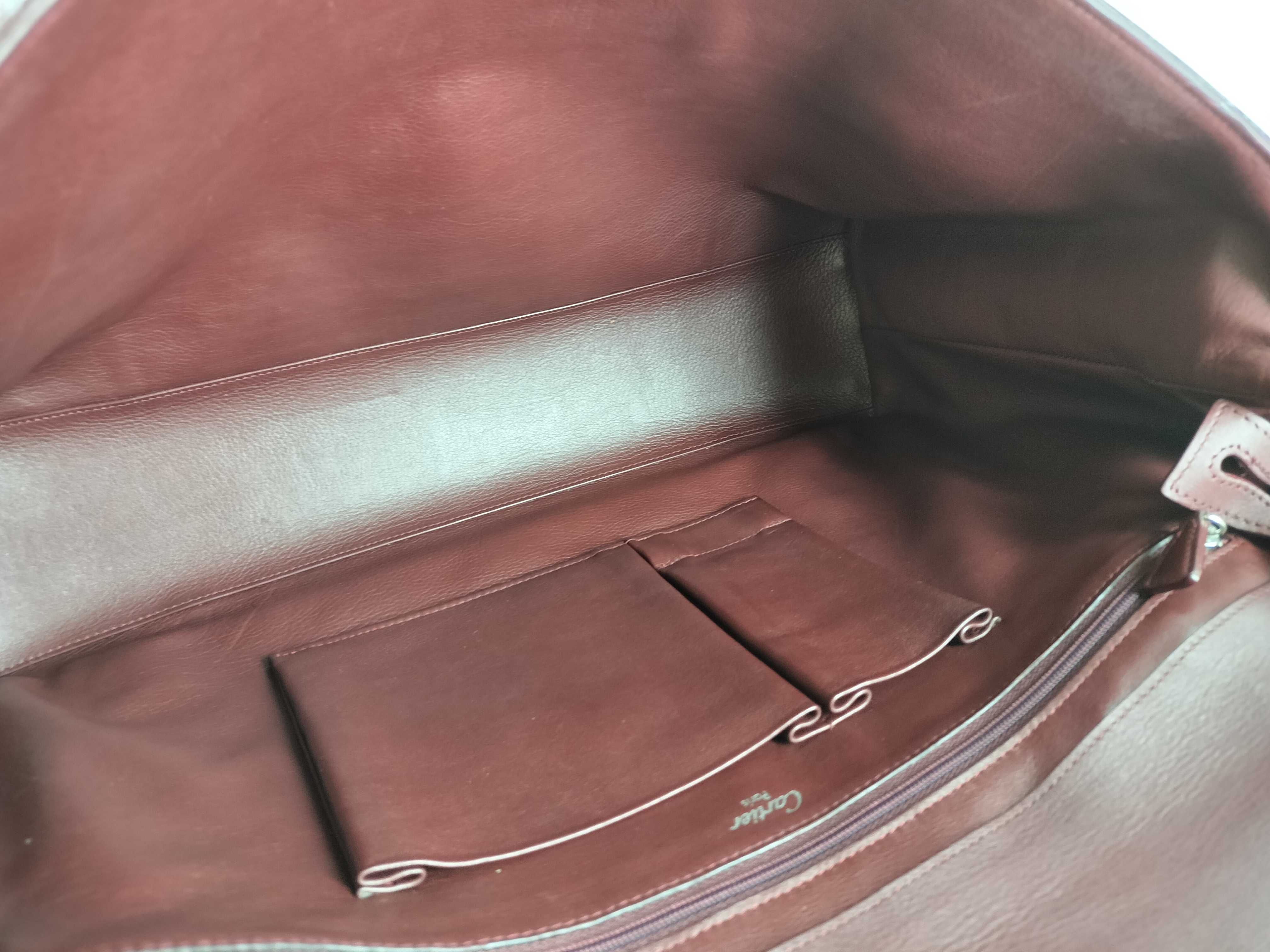 Cabochon Tote Bag, Bordeaux Shoulder Bag — view 11