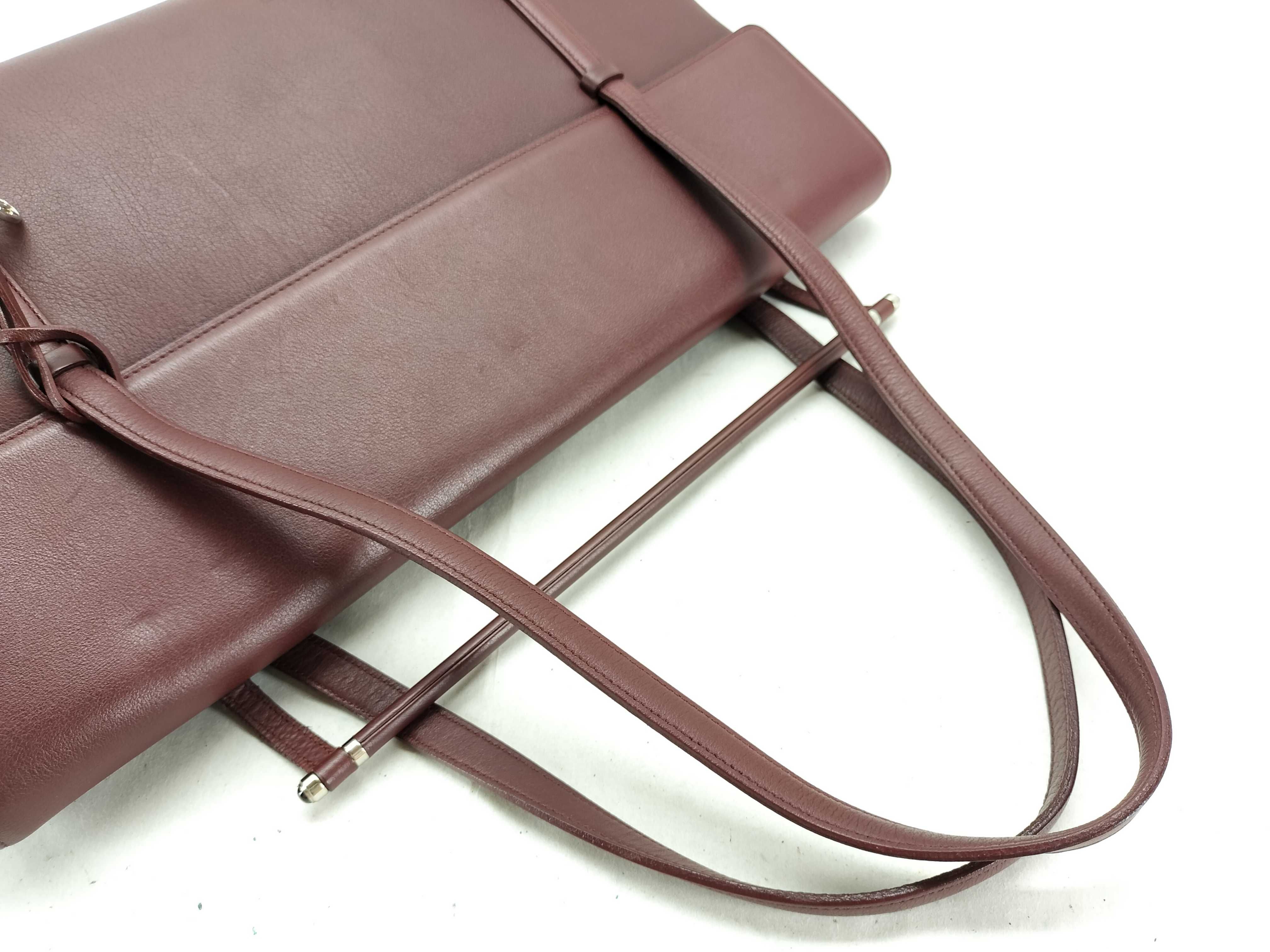 Cabochon Tote Bag, Bordeaux Shoulder Bag — view 3