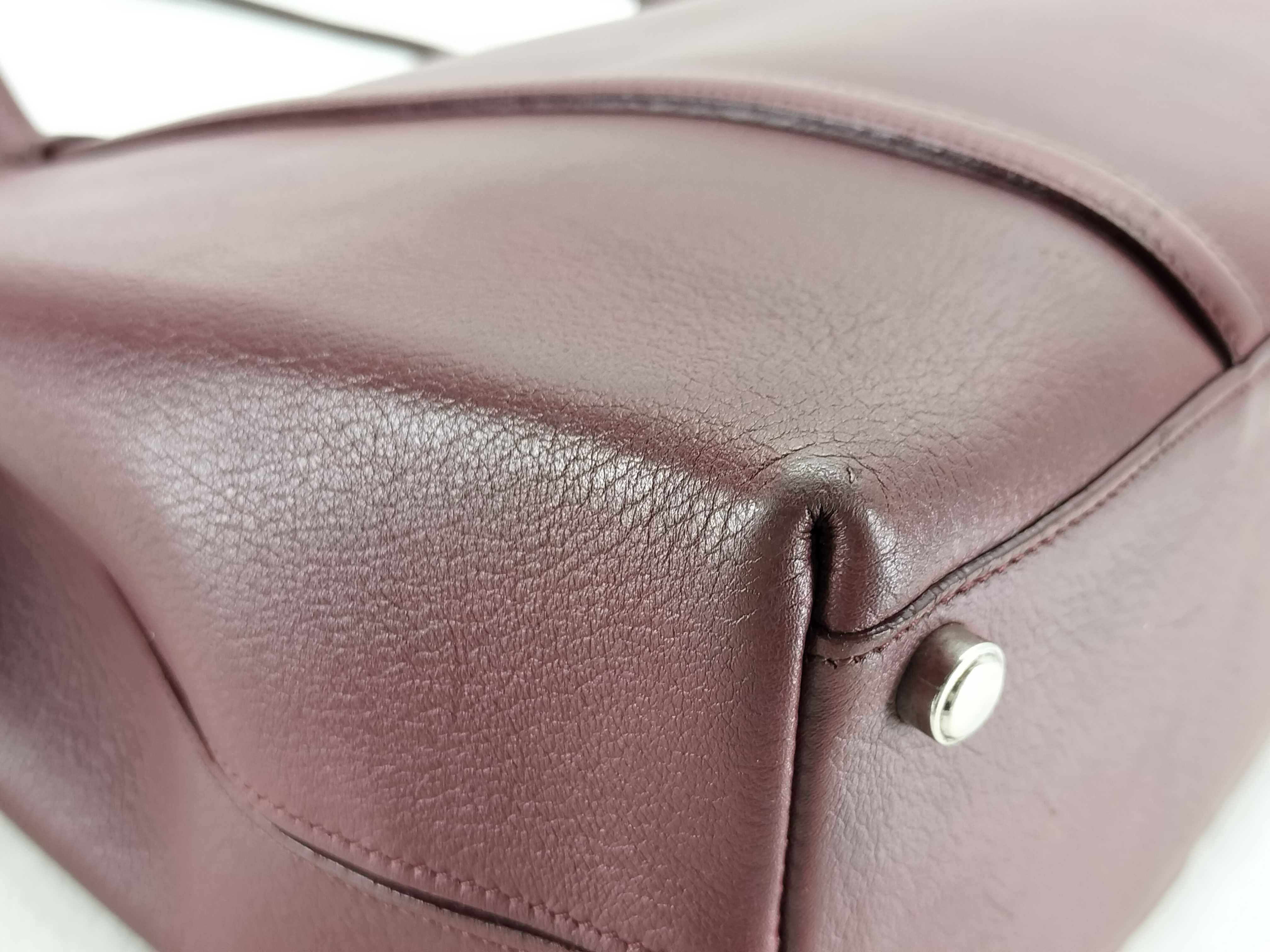 Cabochon Tote Bag, Bordeaux Shoulder Bag — view 6